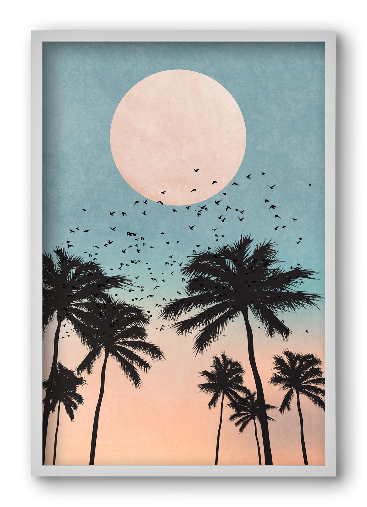 Sunrise, 40x60 cm (40x60 cm), Fehér keret