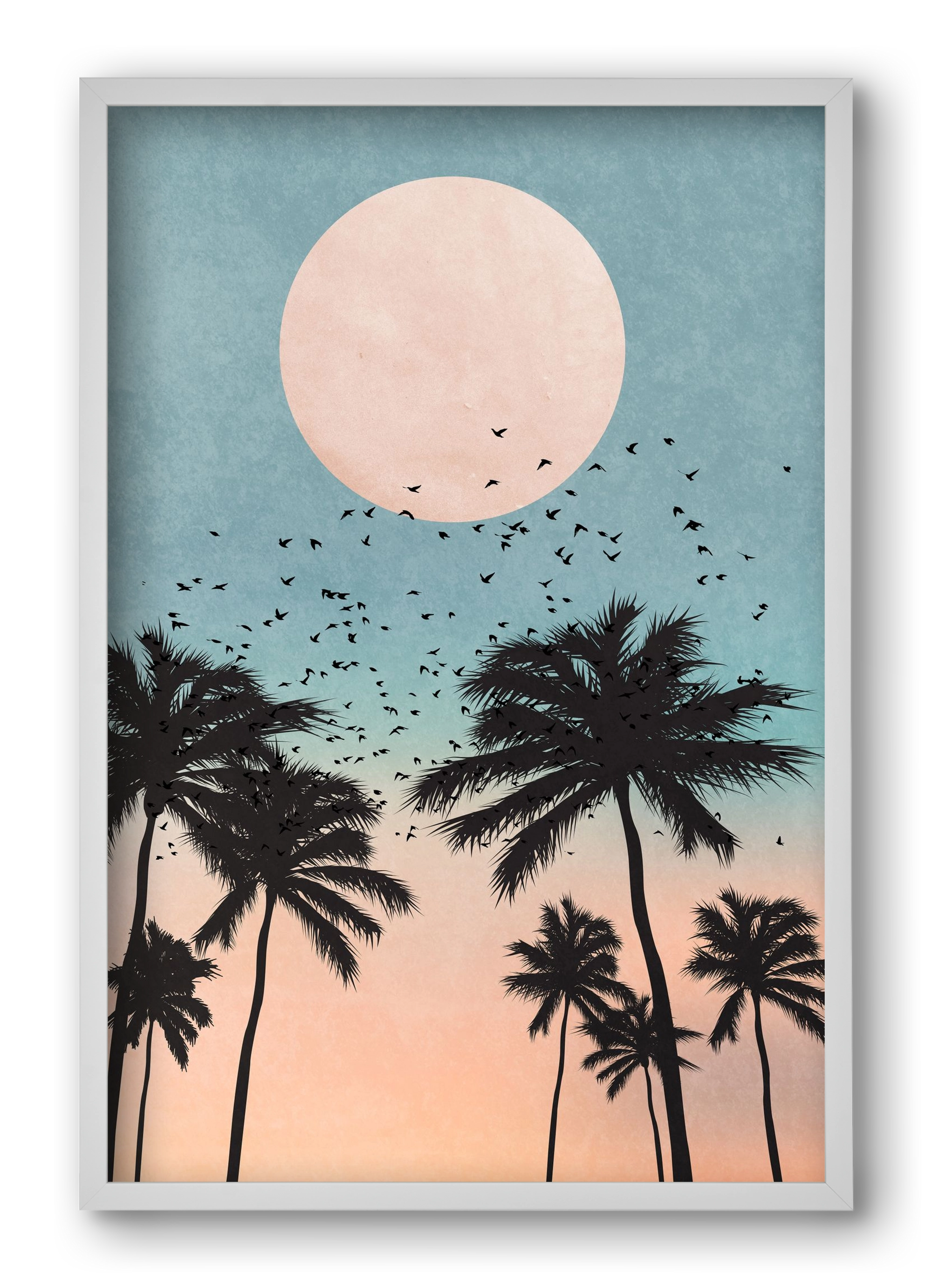 Sunrise, 40x60 cm (40x60 cm), Fehér keret