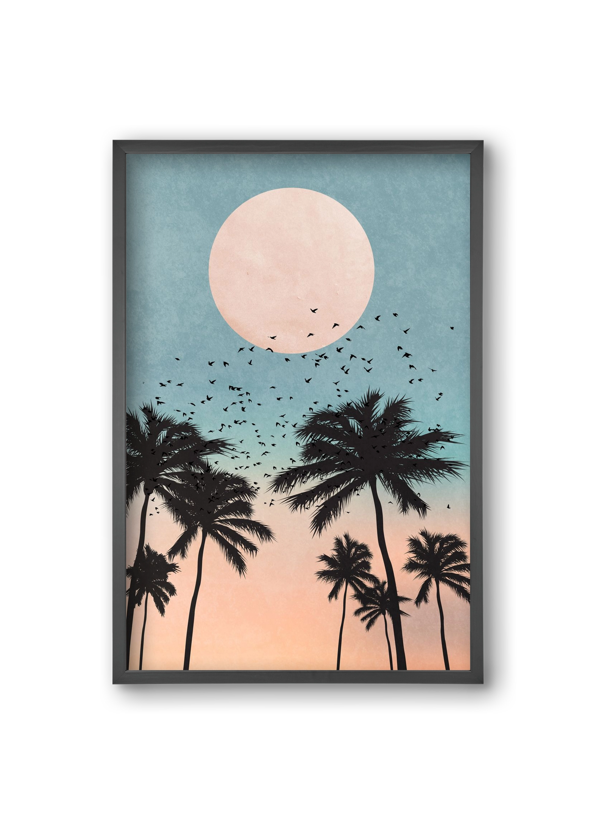 Sunrise, 20x30 cm (20x30 cm), Fekete keret