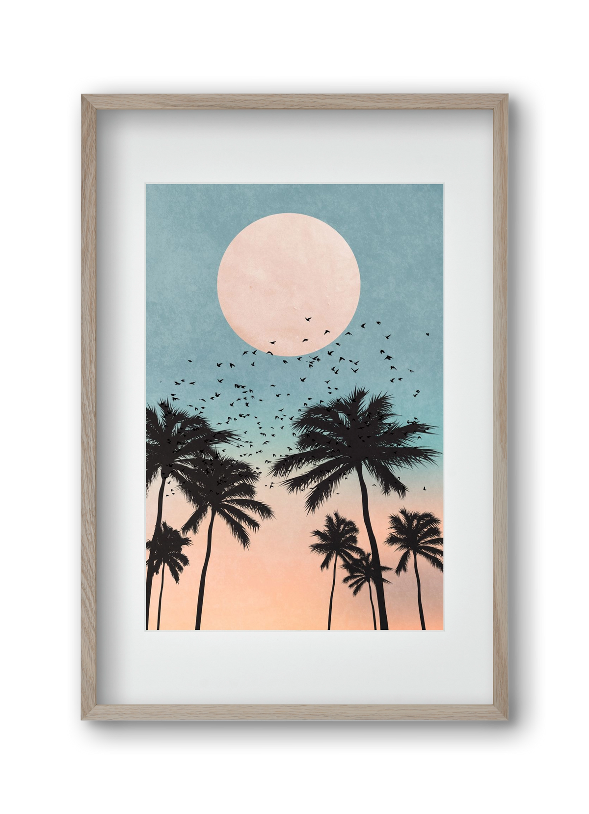 Sunrise, 30x45 cm (20x30 cm), Tölgy keret, paszpartuval