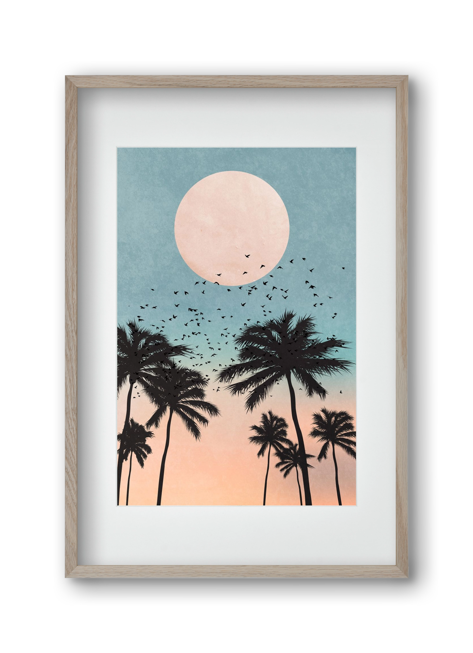 Sunrise, 30x45 cm (20x30 cm), Tölgy keret, paszpartuval