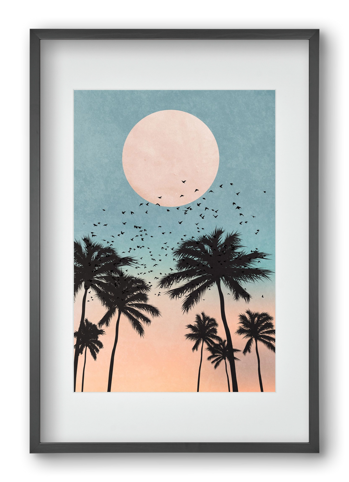 Sunrise, 40x60 cm (30x45 cm), Fekete keret, paszpartuval