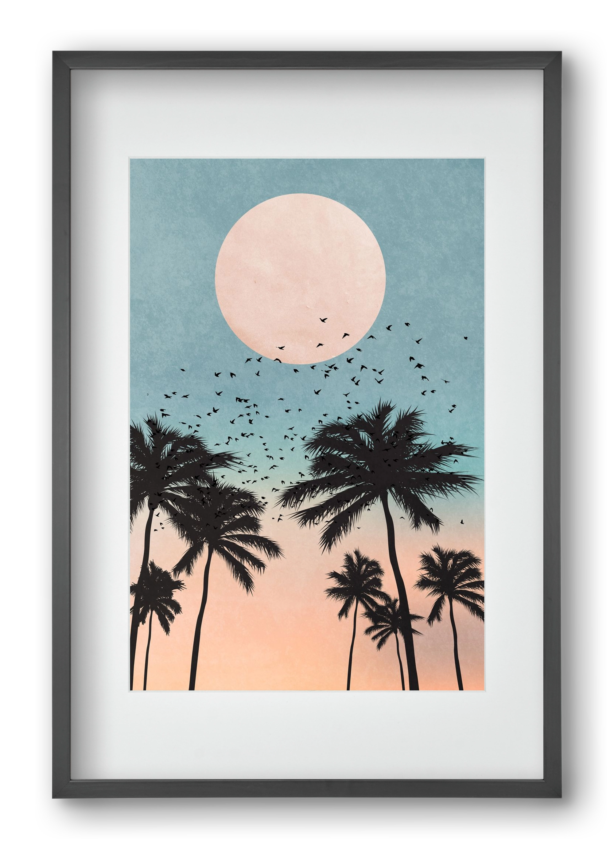 Sunrise, 40x60 cm (30x45 cm), Fekete keret, paszpartuval