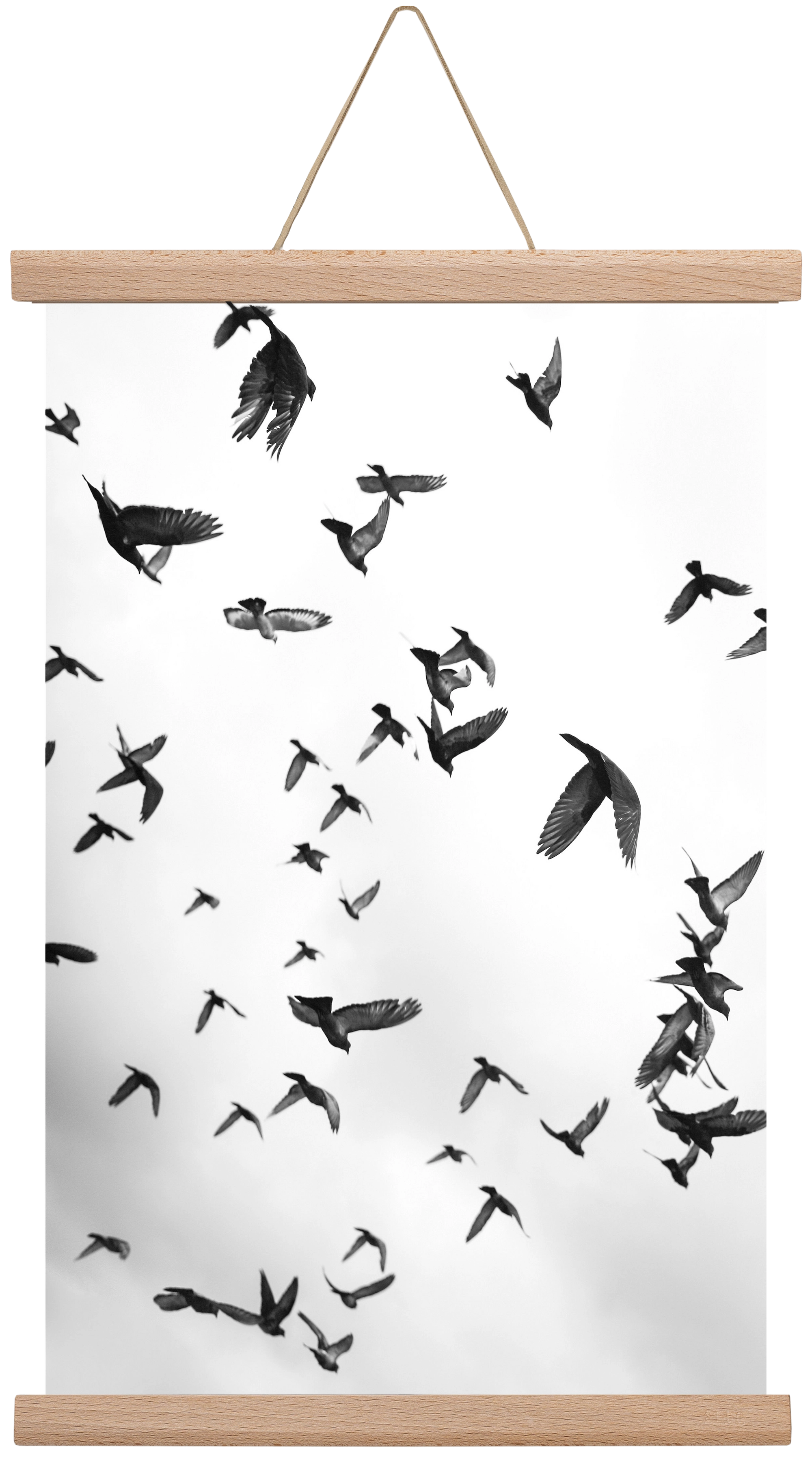 Flight & Freedom II., 30x45 cm (30x45 cm), Tölgy akasztó