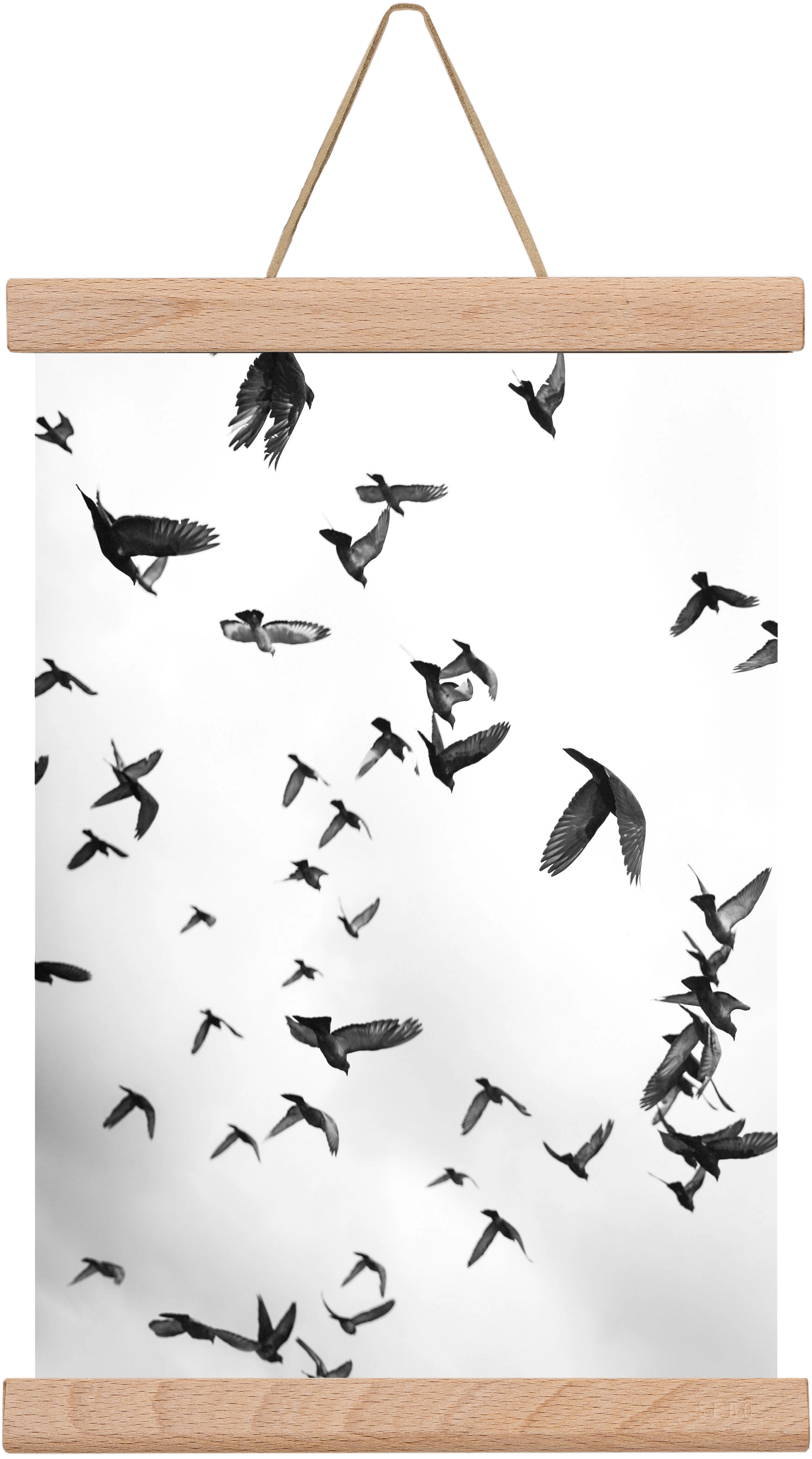 Flight & Freedom II., 20x30 cm (20x30 cm), Tölgy akasztó