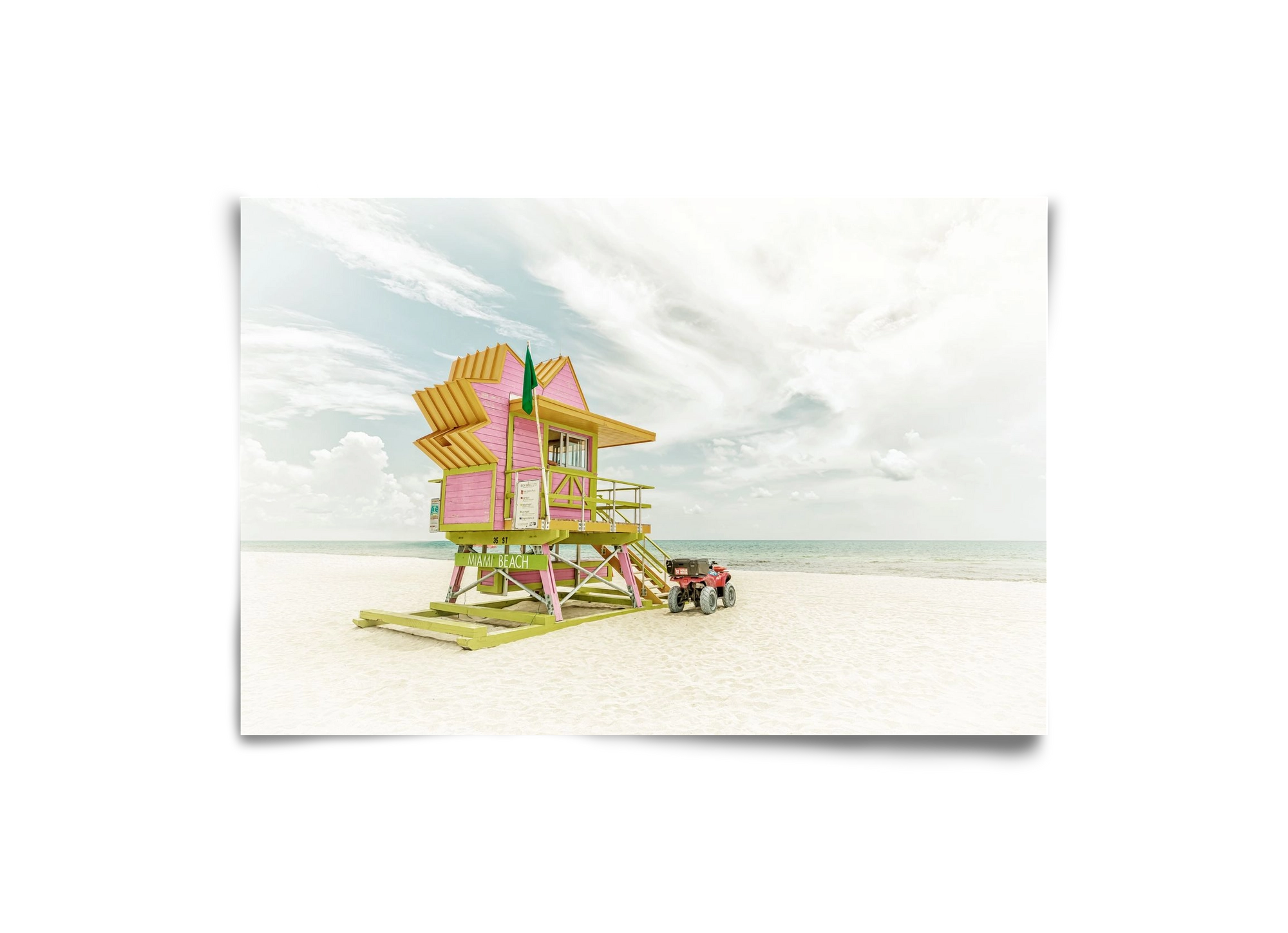 Vintage MIAMI BEACH Florida Flair , 30x20 cm, Keret nélkül