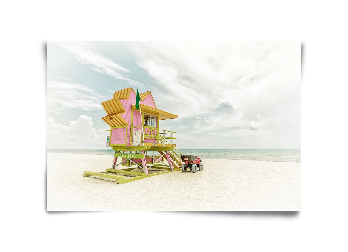 Vintage MIAMI BEACH Florida Flair , 45x30 cm, Keret nélkül