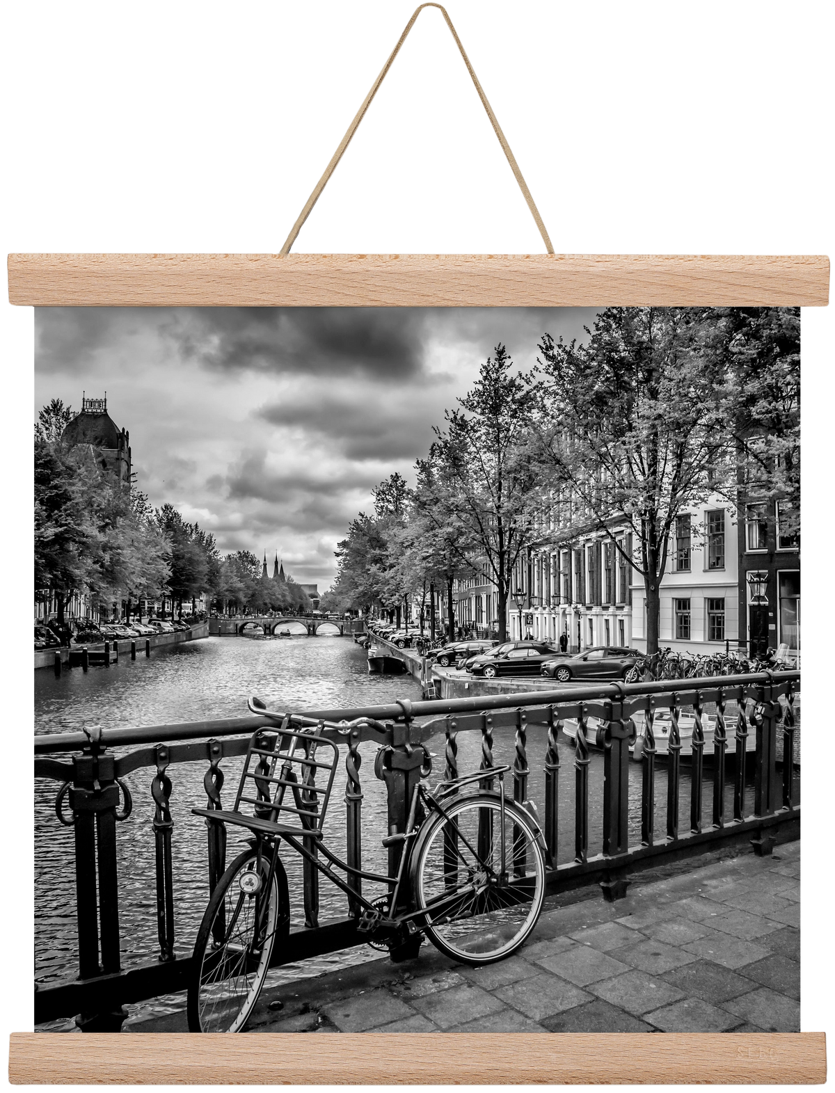 AMSTERDAM Emperors Canal, 30x30 cm (30x30 cm), Tölgy akasztó