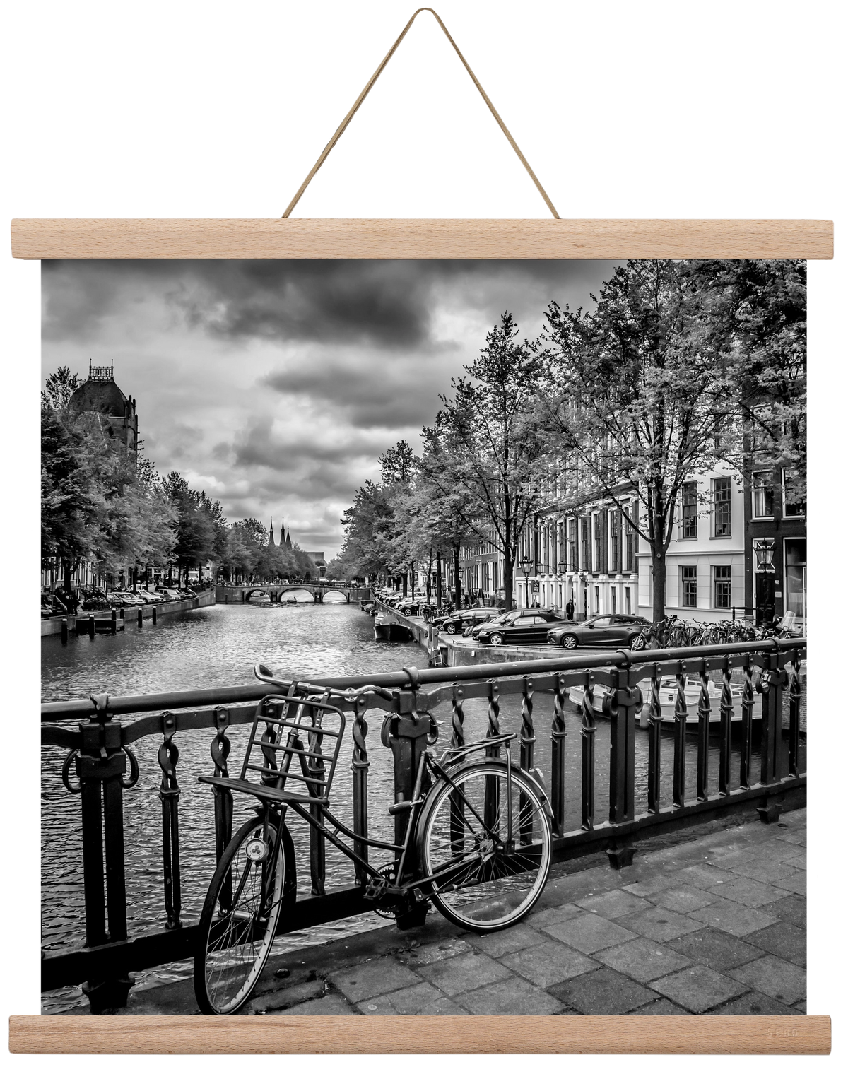 AMSTERDAM Emperors Canal, 40x40 cm (40x40 cm), Tölgy akasztó