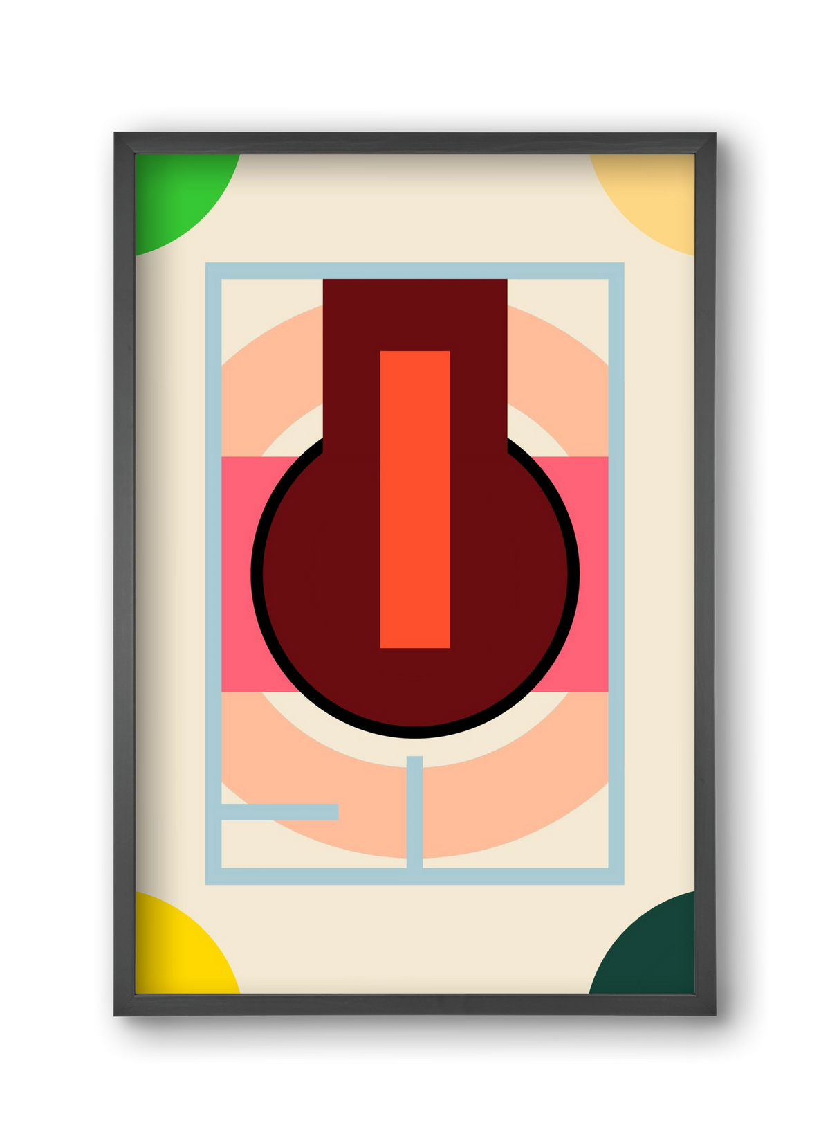 PLAN, 30x45 cm (30x45 cm), Fekete keret