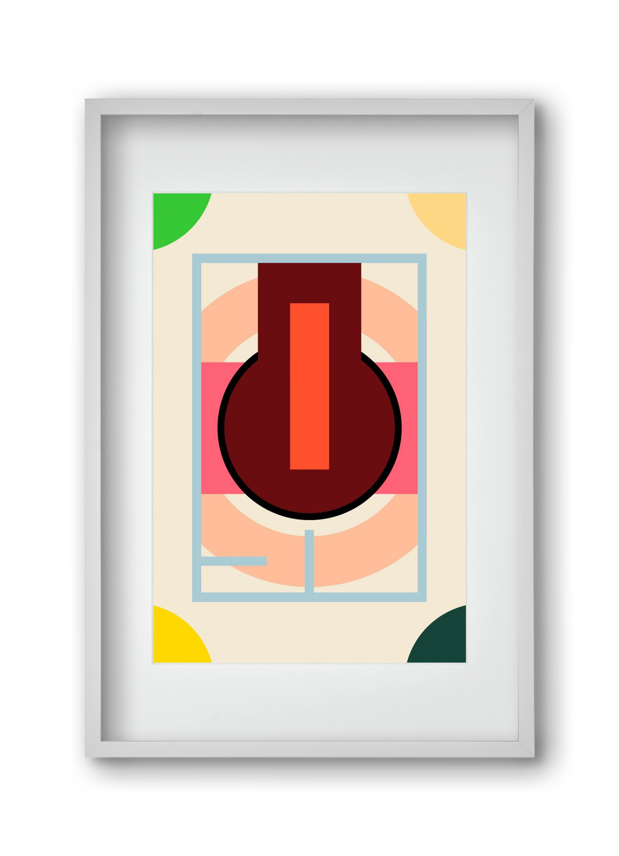 PLAN, 30x45 cm (20x30 cm), Fehér keret, paszpartuval