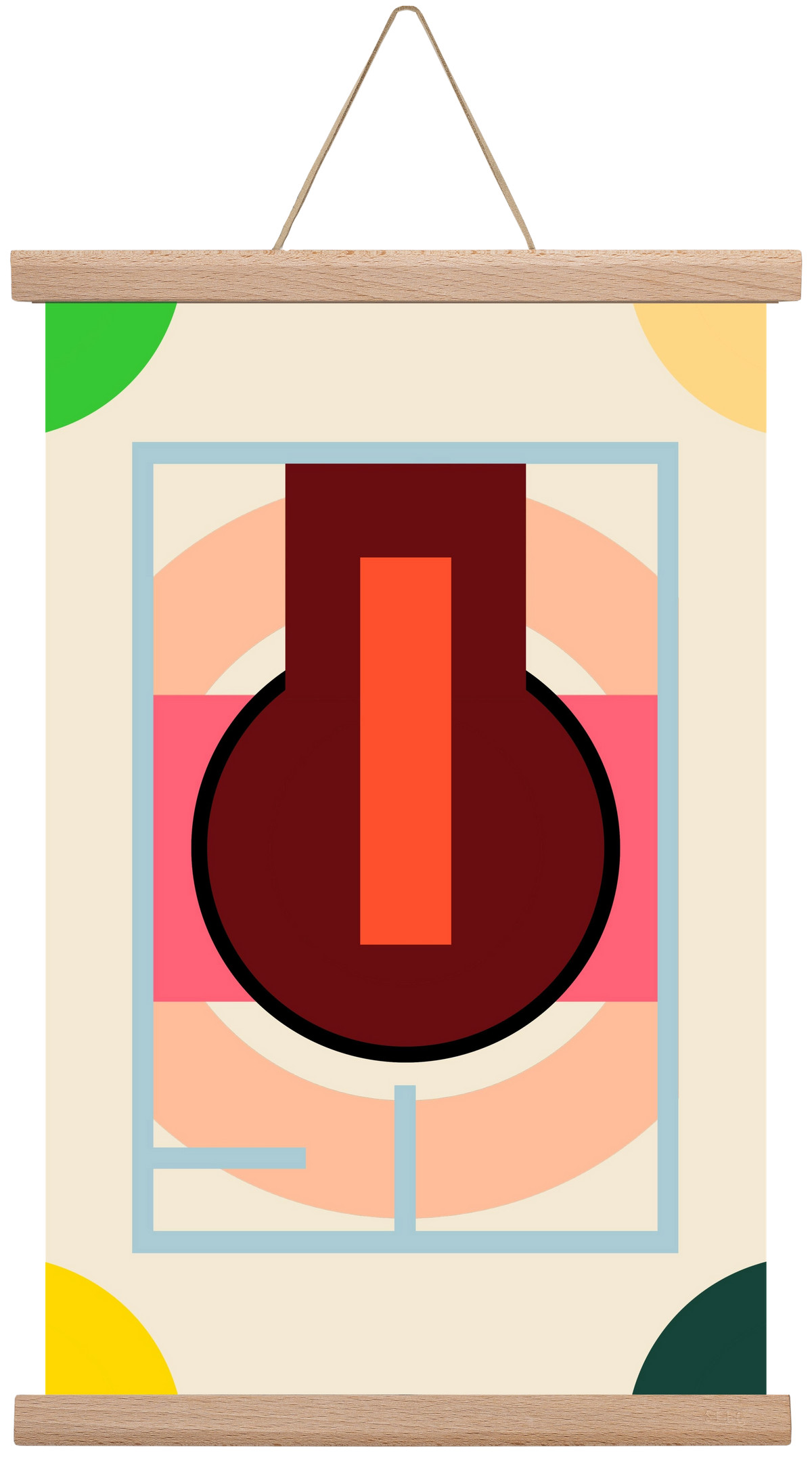 PLAN, 30x45 cm (30x45 cm), Tölgy akasztó