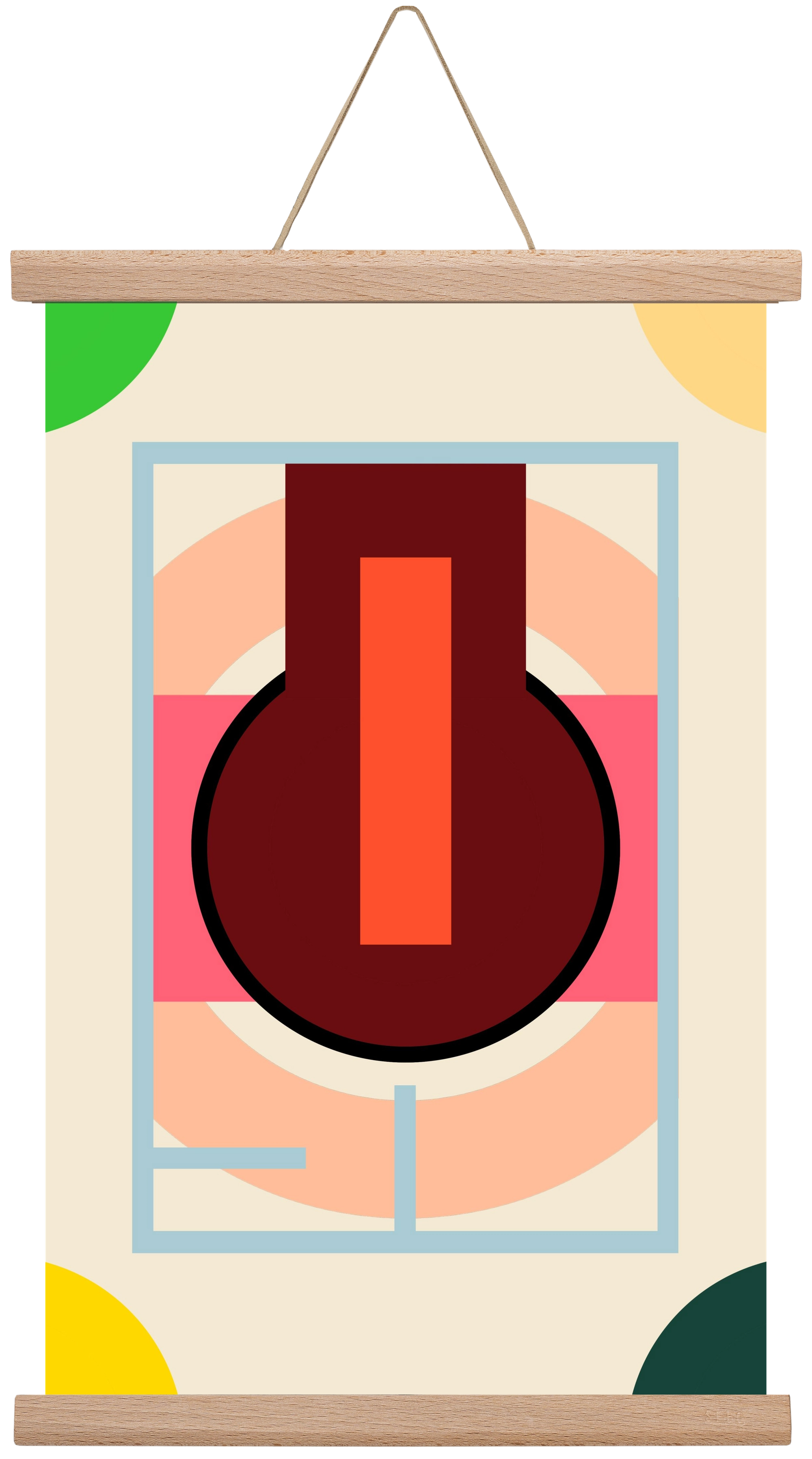 PLAN, 30x45 cm (30x45 cm), Tölgy akasztó