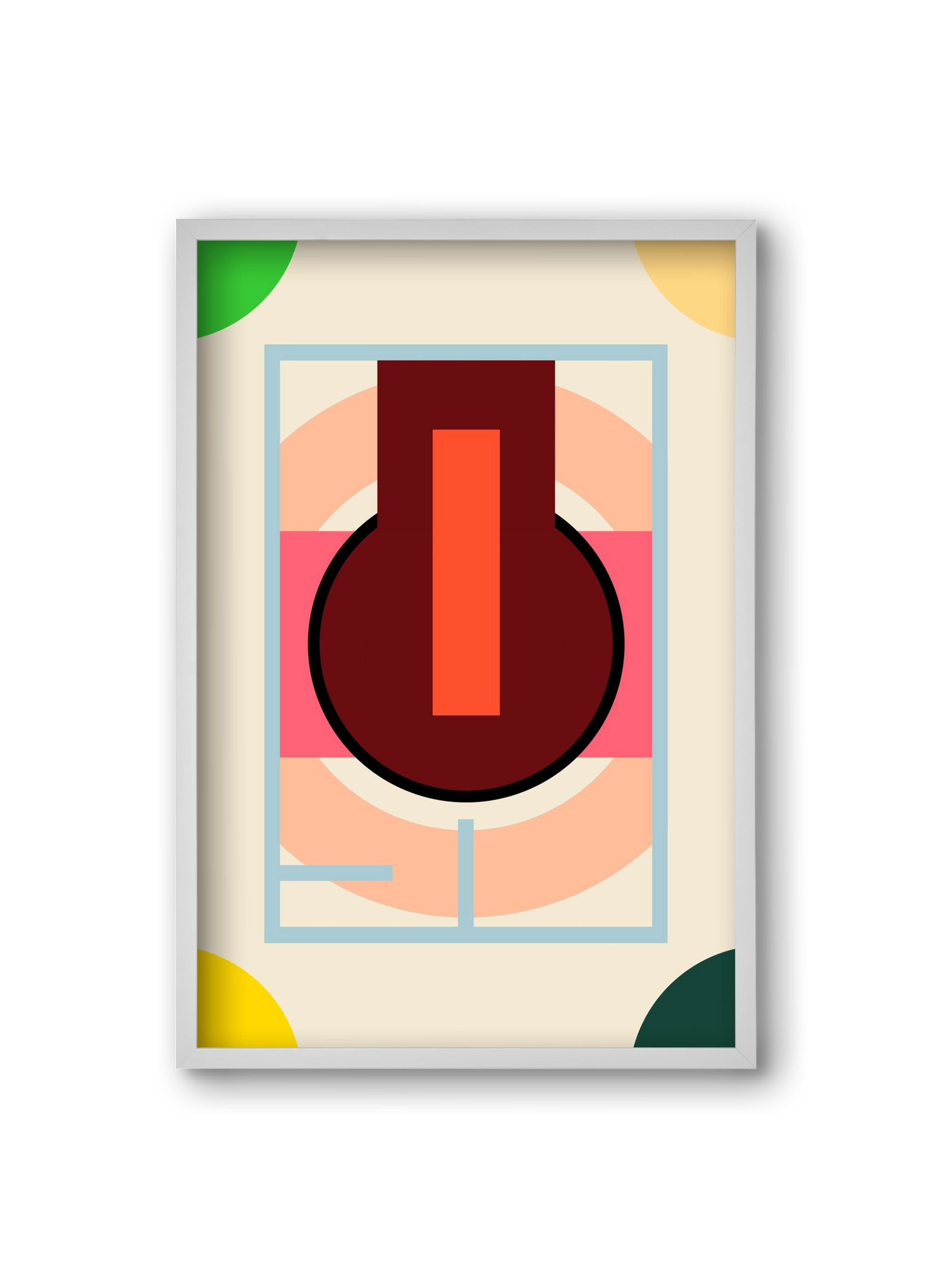 PLAN, 20x30 cm (20x30 cm), Fehér keret