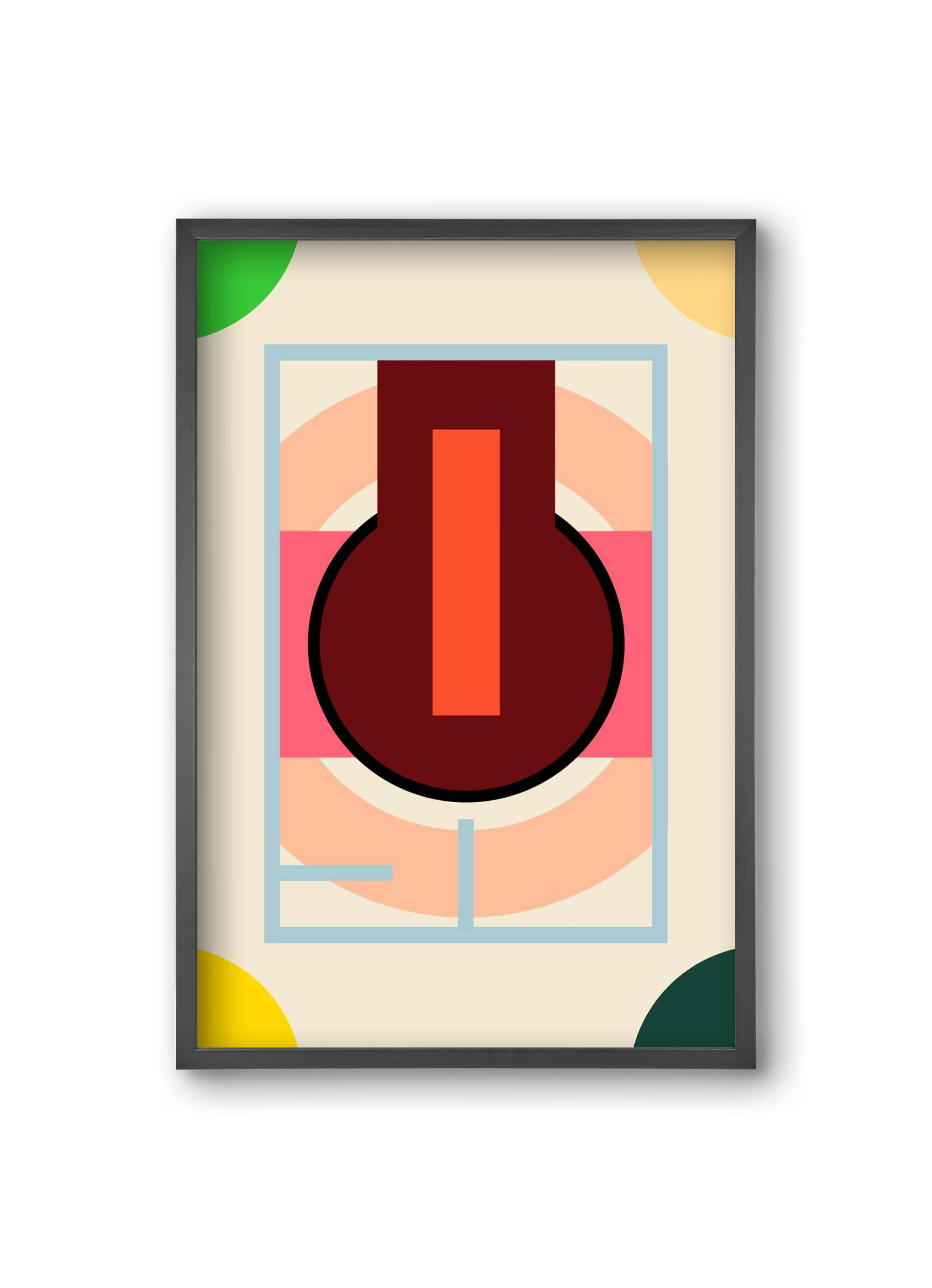 PLAN, 20x30 cm (20x30 cm), Fekete keret