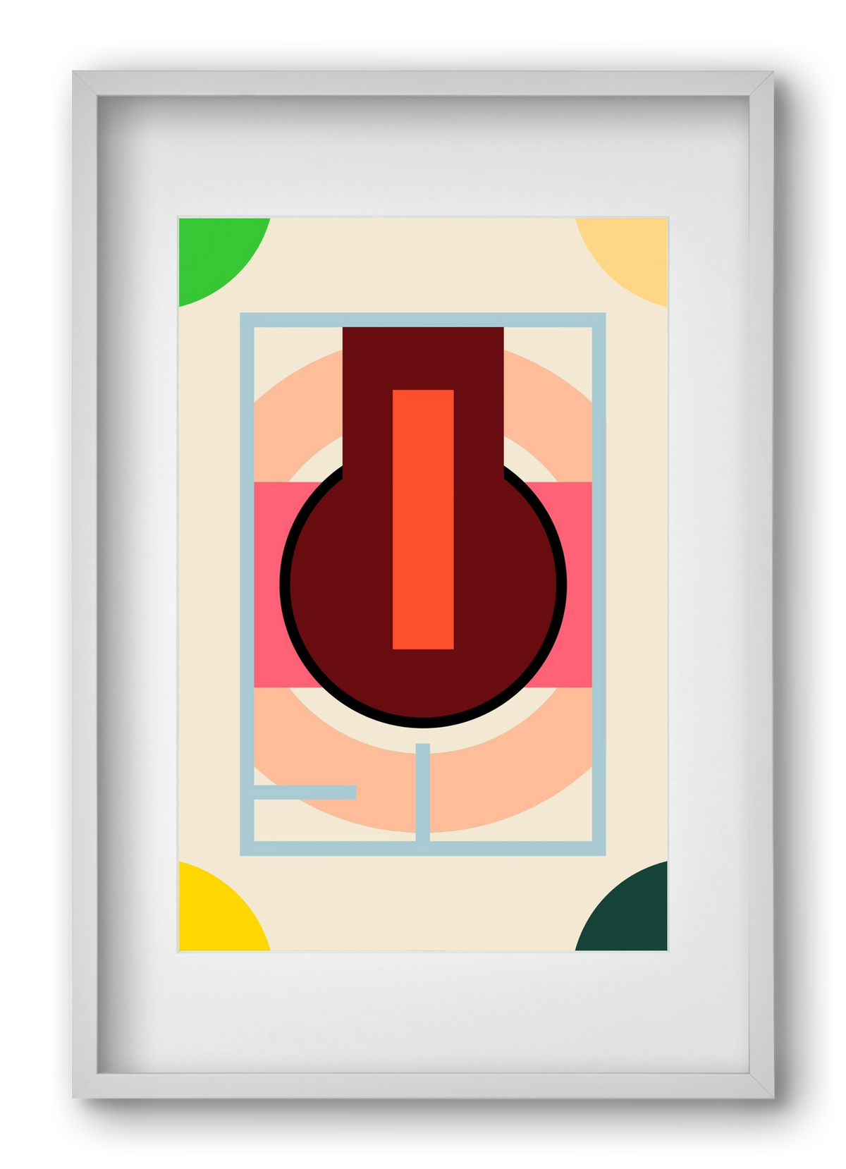 PLAN, 40x60 cm (30x45 cm), Fehér keret, paszpartuval