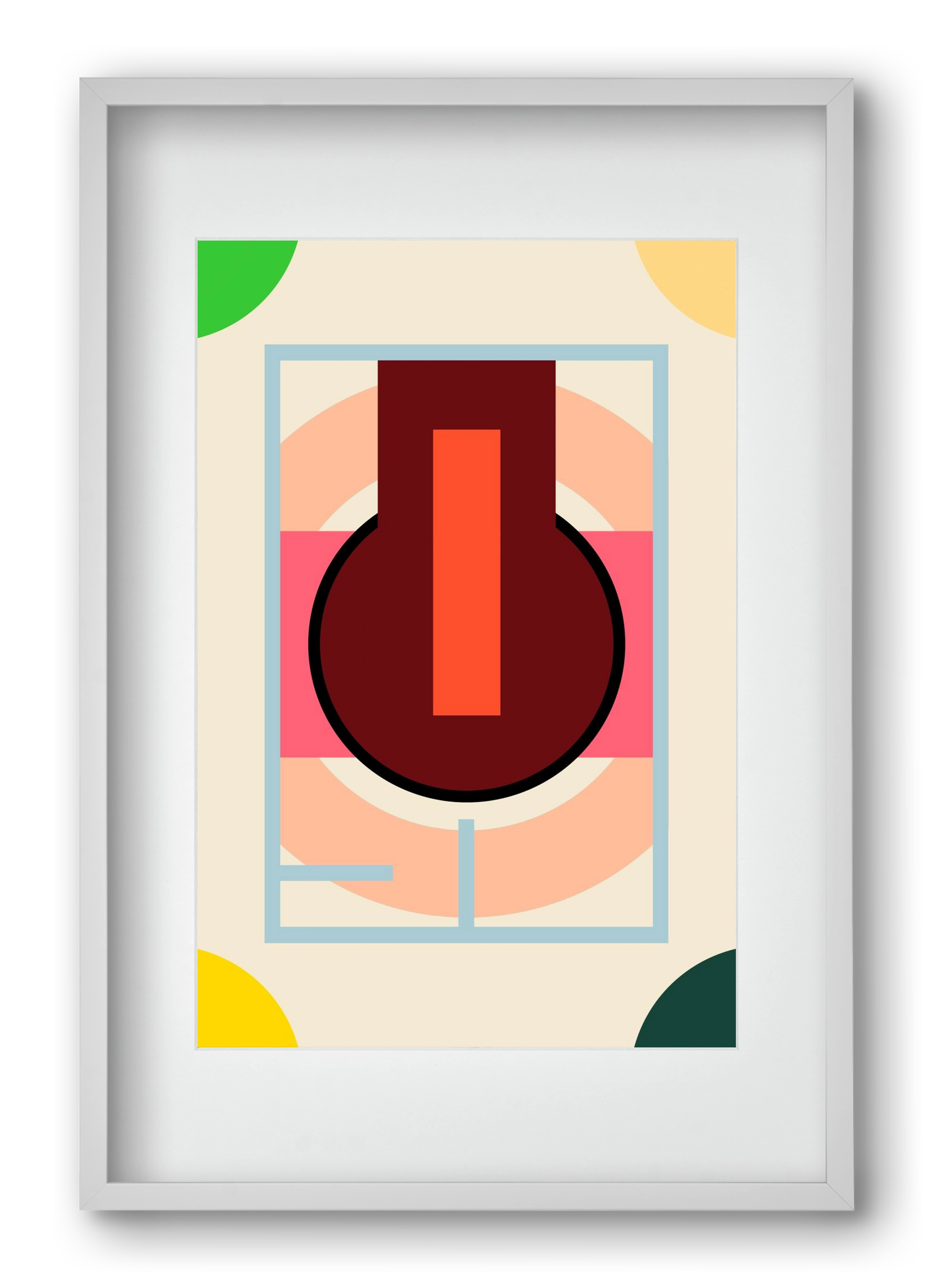 PLAN, 40x60 cm (30x45 cm), Fehér keret, paszpartuval