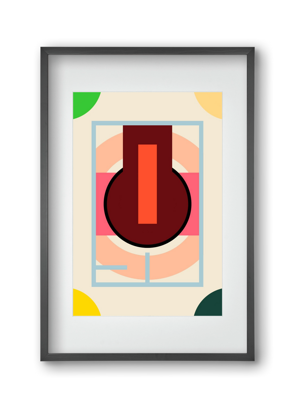 PLAN, 30x45 cm (20x30 cm), Fekete keret, paszpartuval