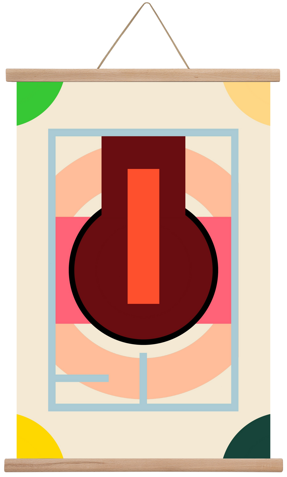 PLAN, 40x60 cm (40x60 cm), Tölgy akasztó