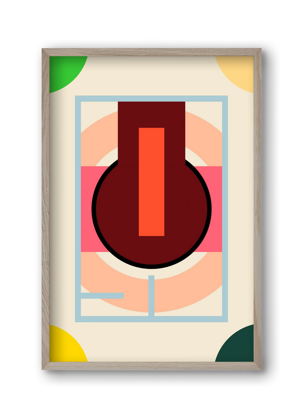 PLAN, 30x45 cm (30x45 cm), Tölgy keret