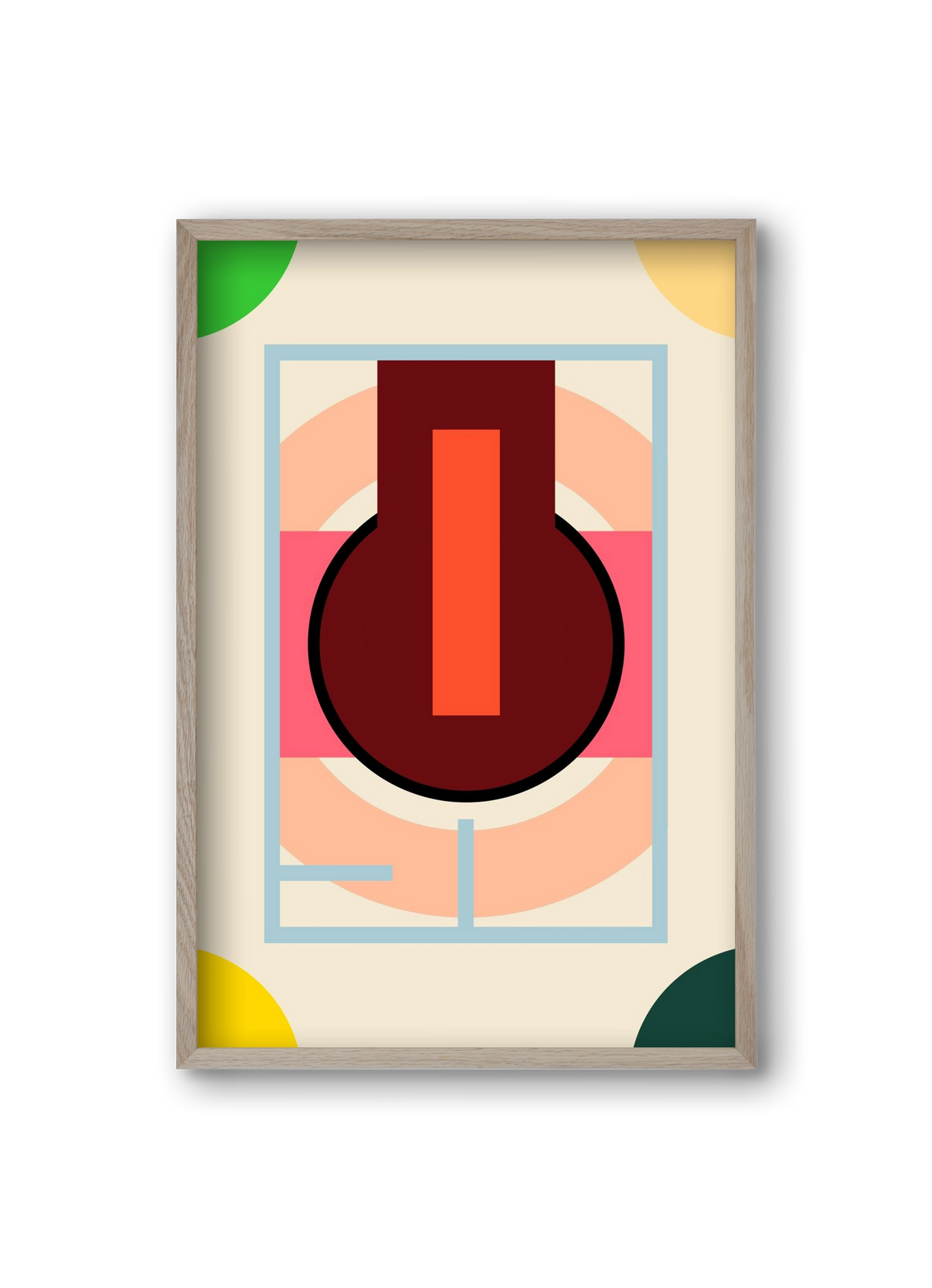 PLAN, 20x30 cm (20x30 cm), Tölgy keret