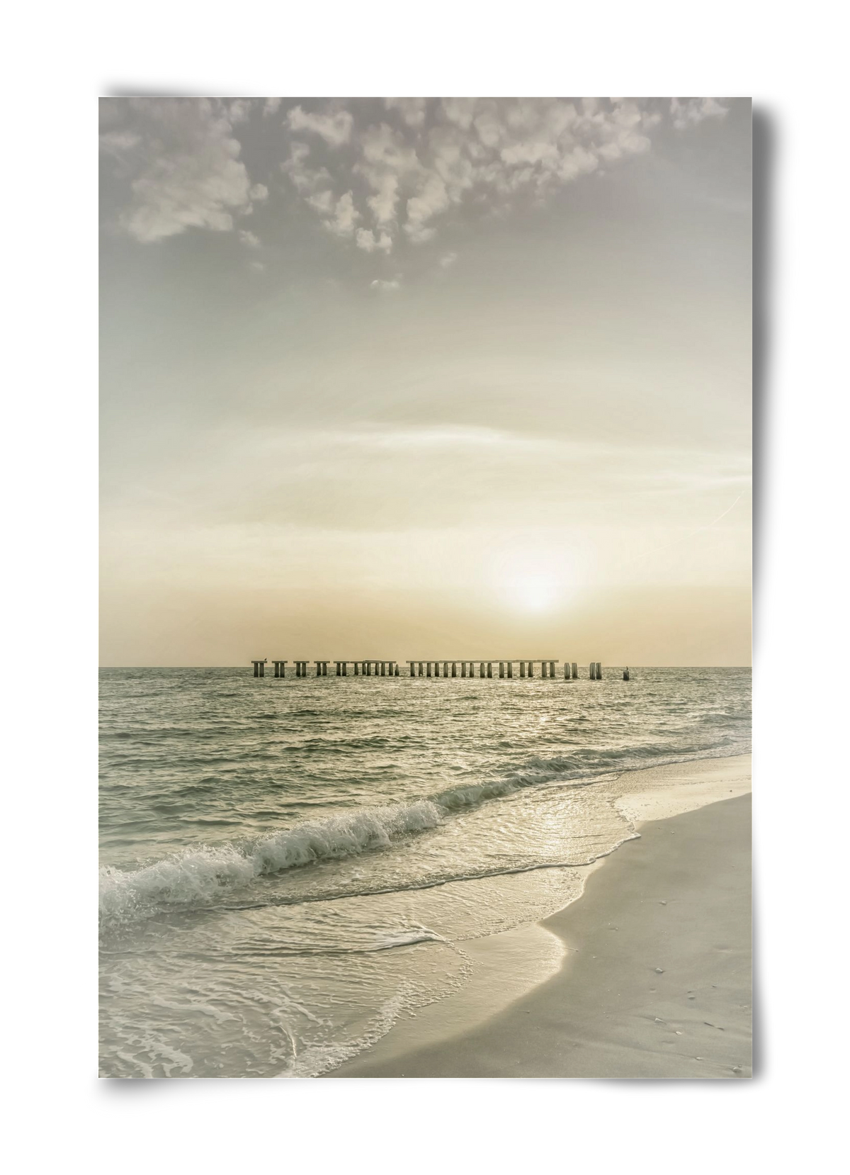 Gasparilla Island Sunset | Vintage, 40x60 cm, Keret nélkül