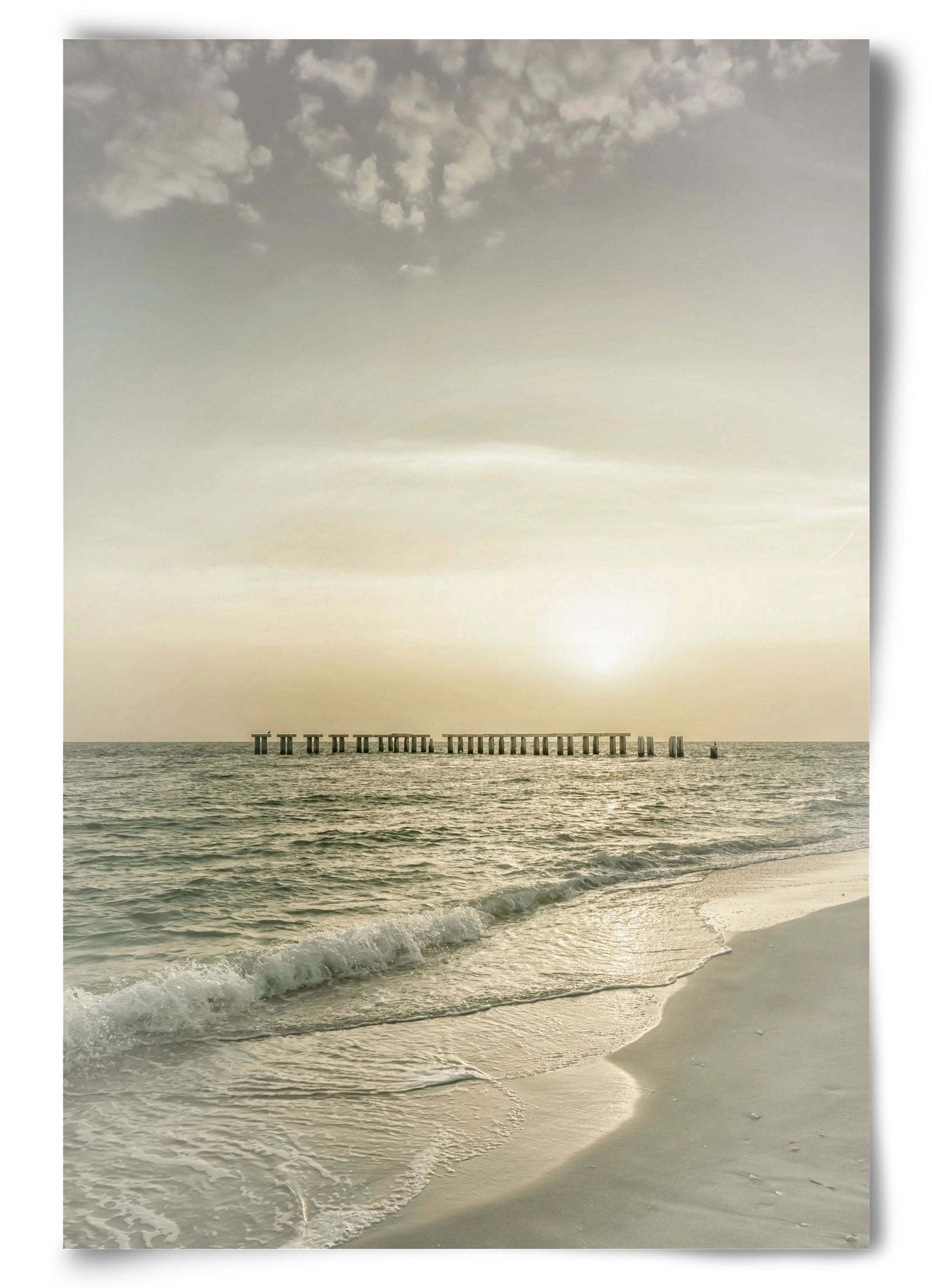 Gasparilla Island Sunset | Vintage, 60x90 cm, Keret nélkül