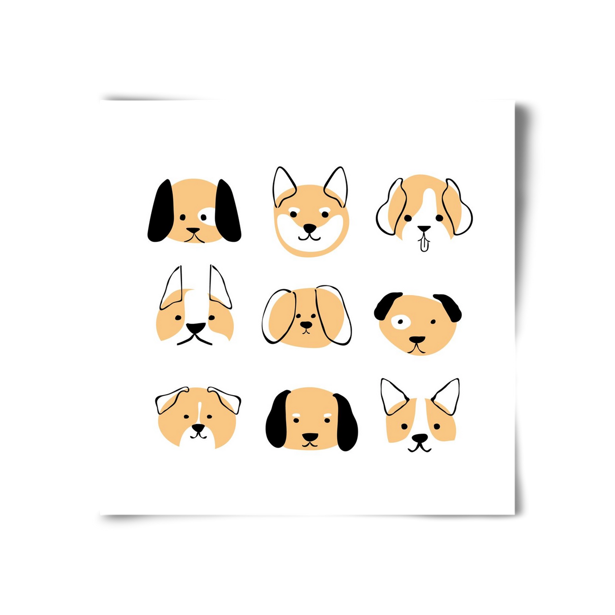 DOGGOS, 30x30 cm, Keret nélkül