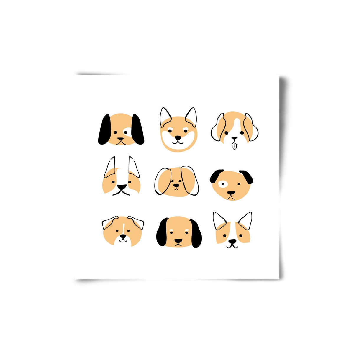 DOGGOS, 20x20 cm, Keret nélkül