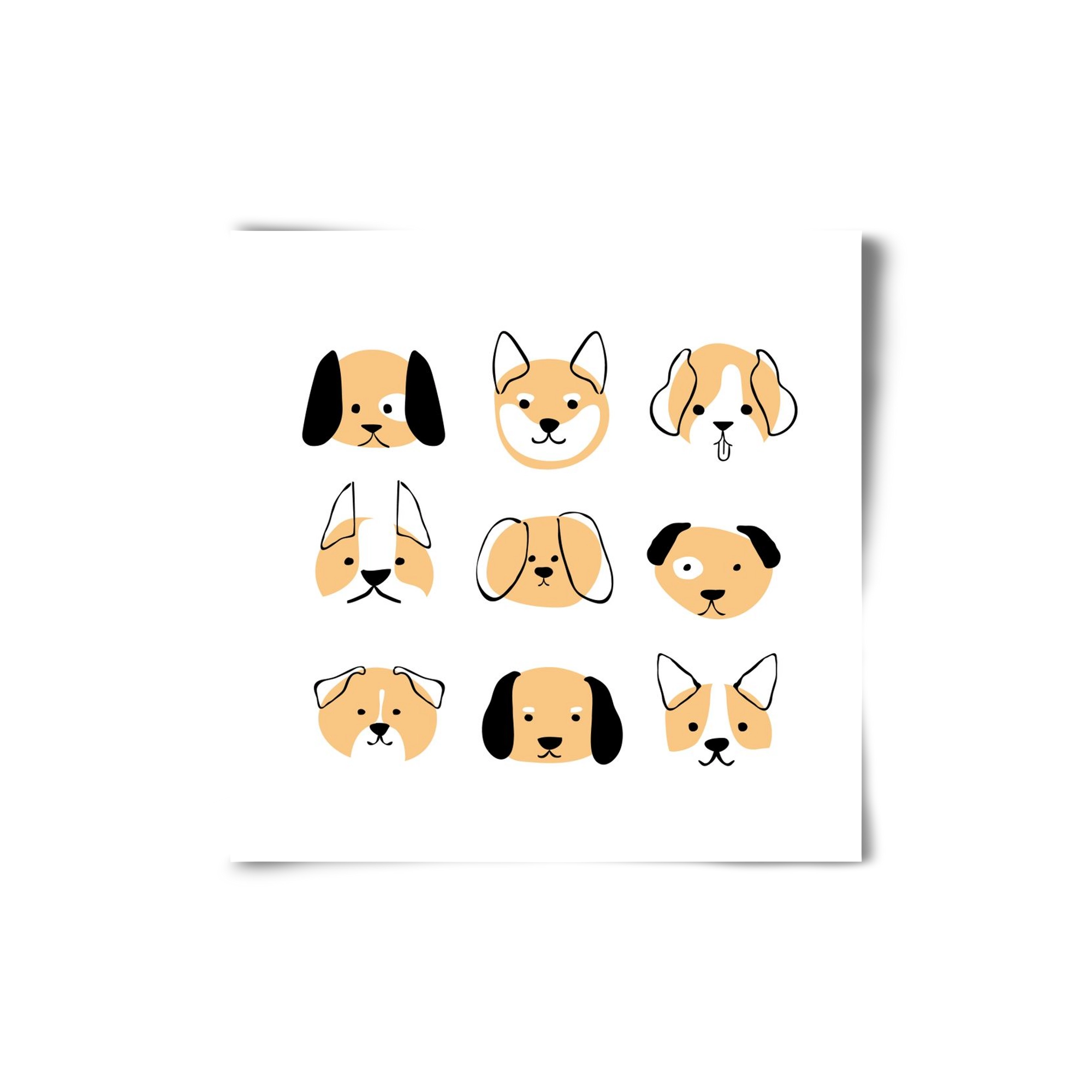 DOGGOS, 20x20 cm, Keret nélkül