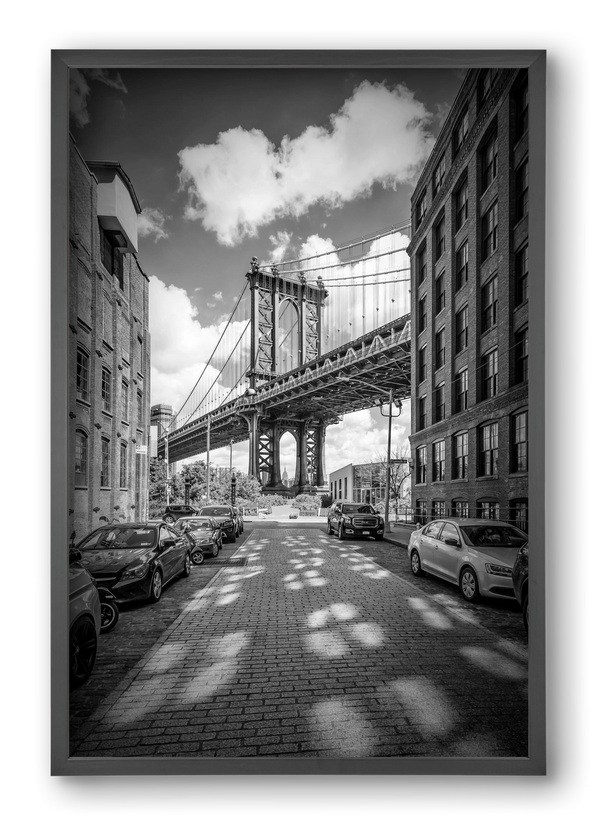 NEW YORK CITY Manhattan Bridge, 40x60 cm (40x60 cm), Fekete keret