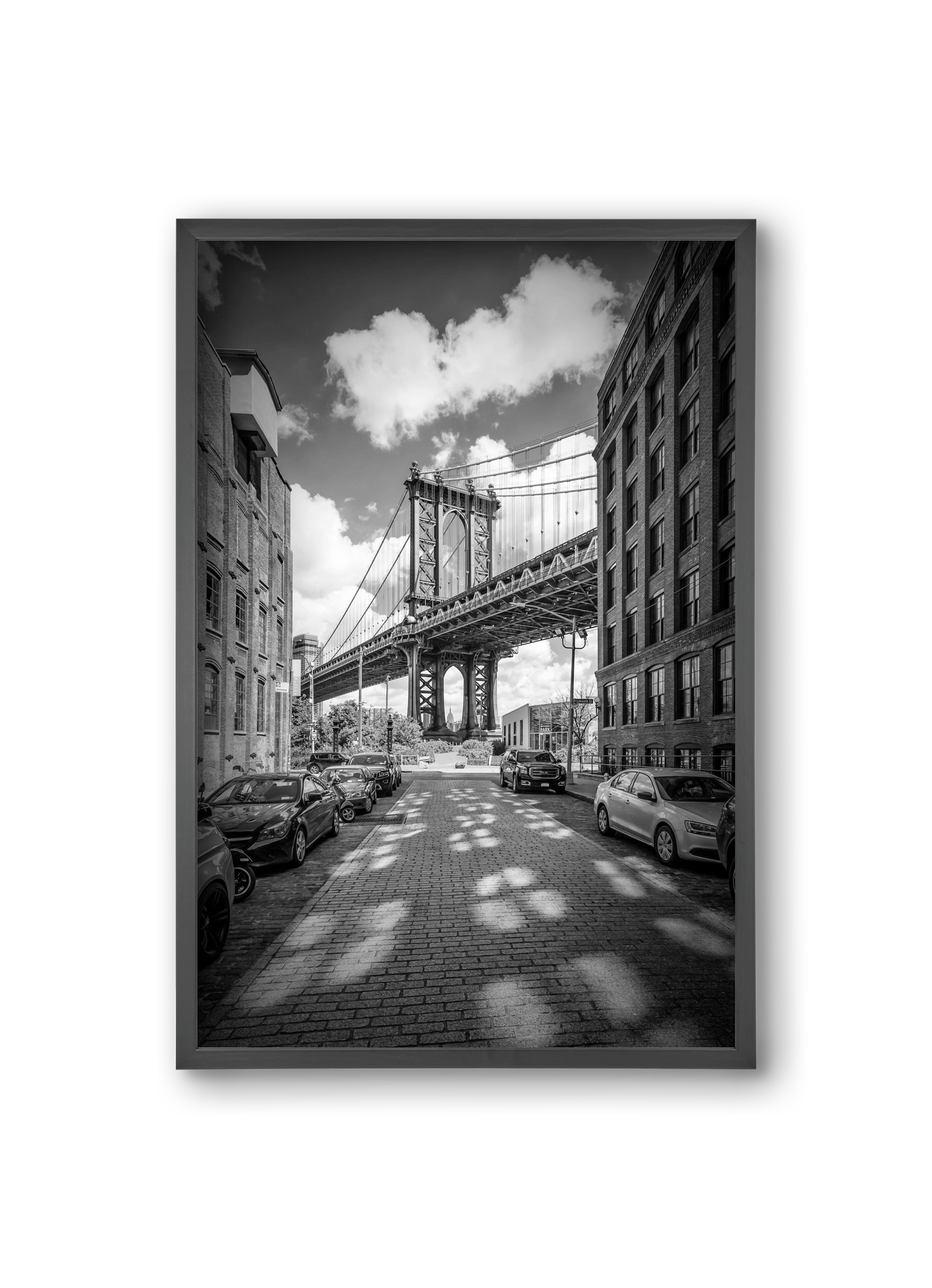 NEW YORK CITY Manhattan Bridge, 20x30 cm (20x30 cm), Fekete keret