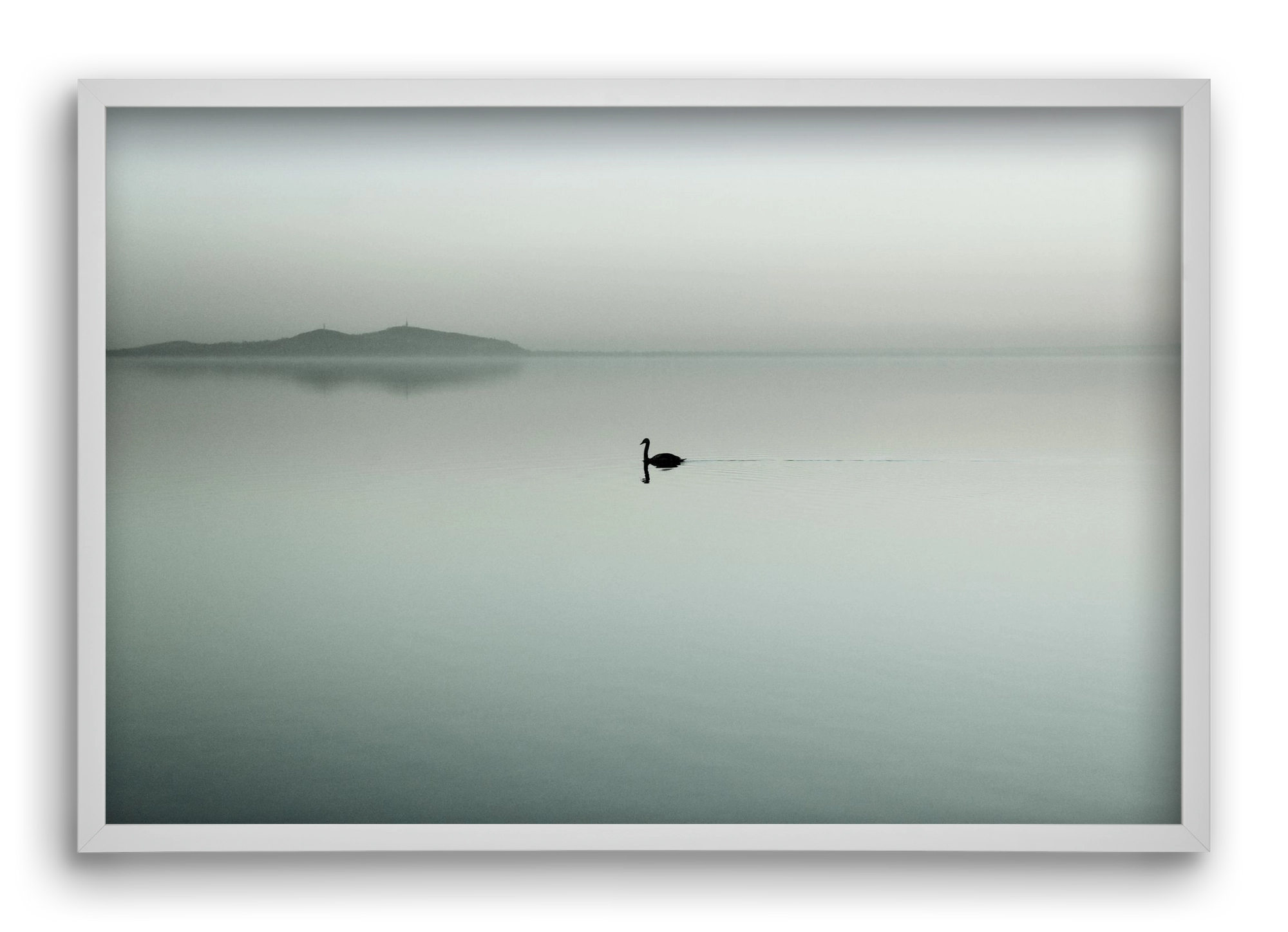 Helix, 60x40 cm (60x40 cm), Fehér keret