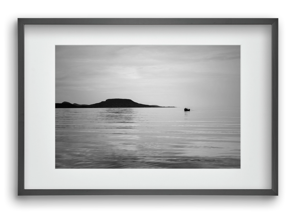 Delov, 60x40 cm (45x30 cm), Fekete keret, paszpartuval