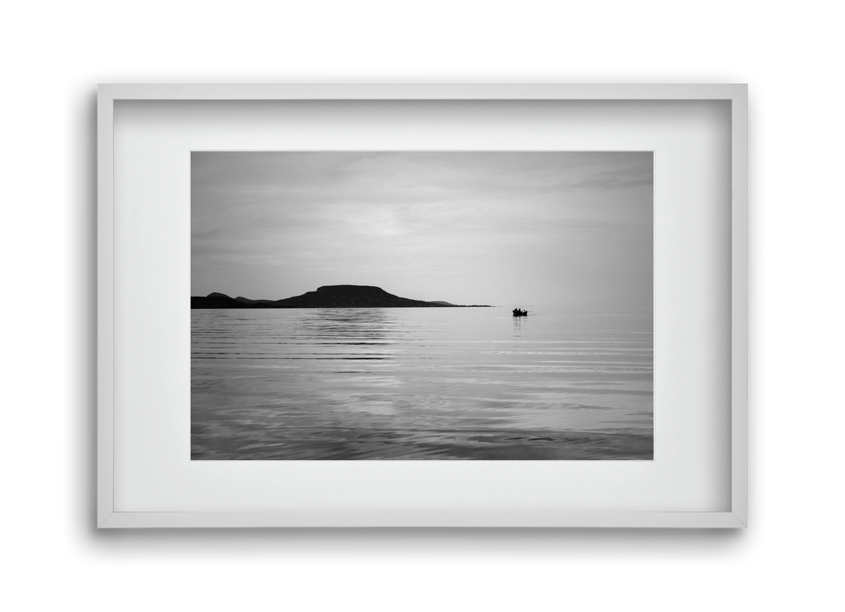 Delov, 45x30 cm (30x20 cm), Fehér keret, paszpartuval