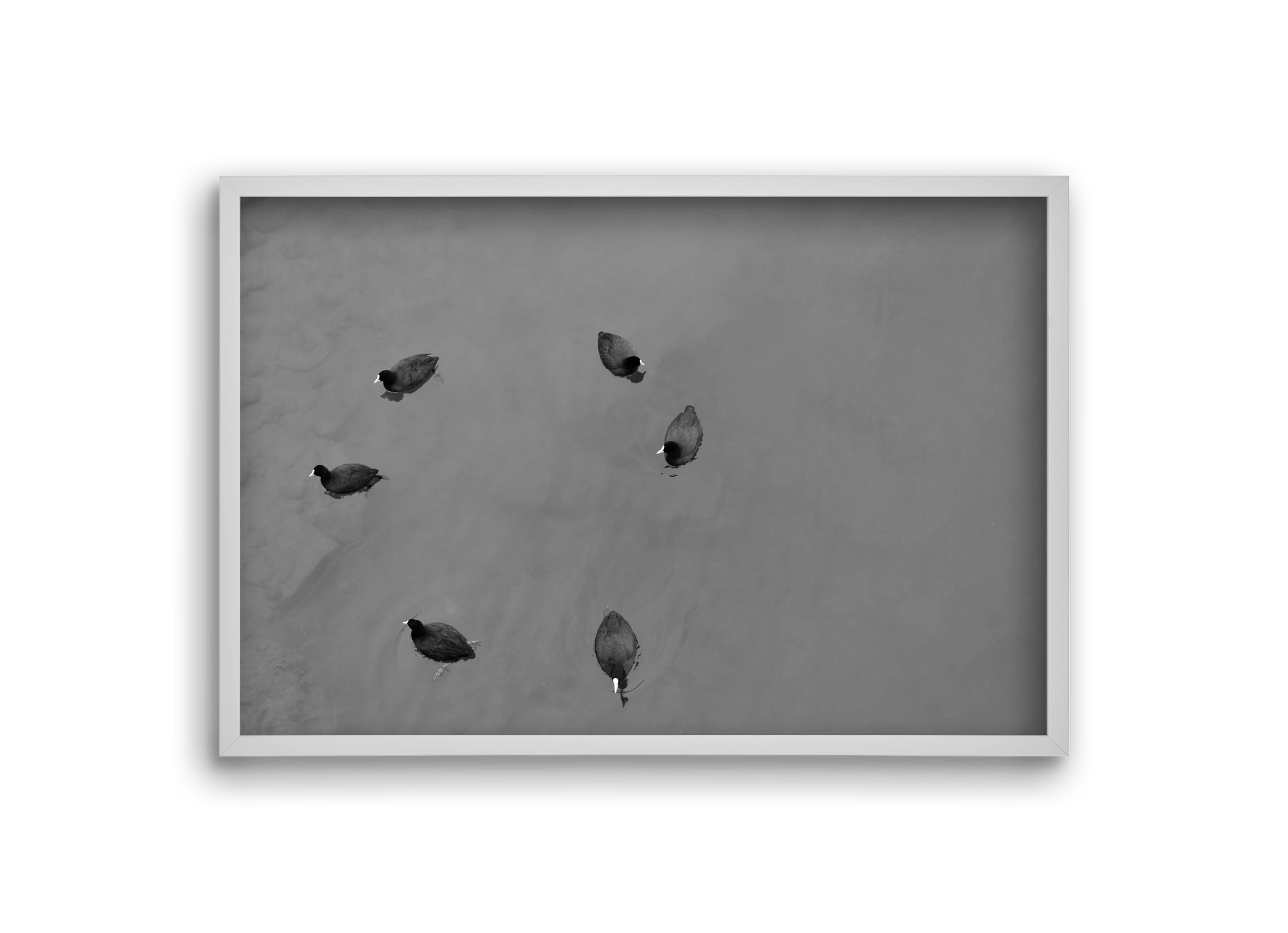 Round, 30x20 cm (30x20 cm), Fehér keret