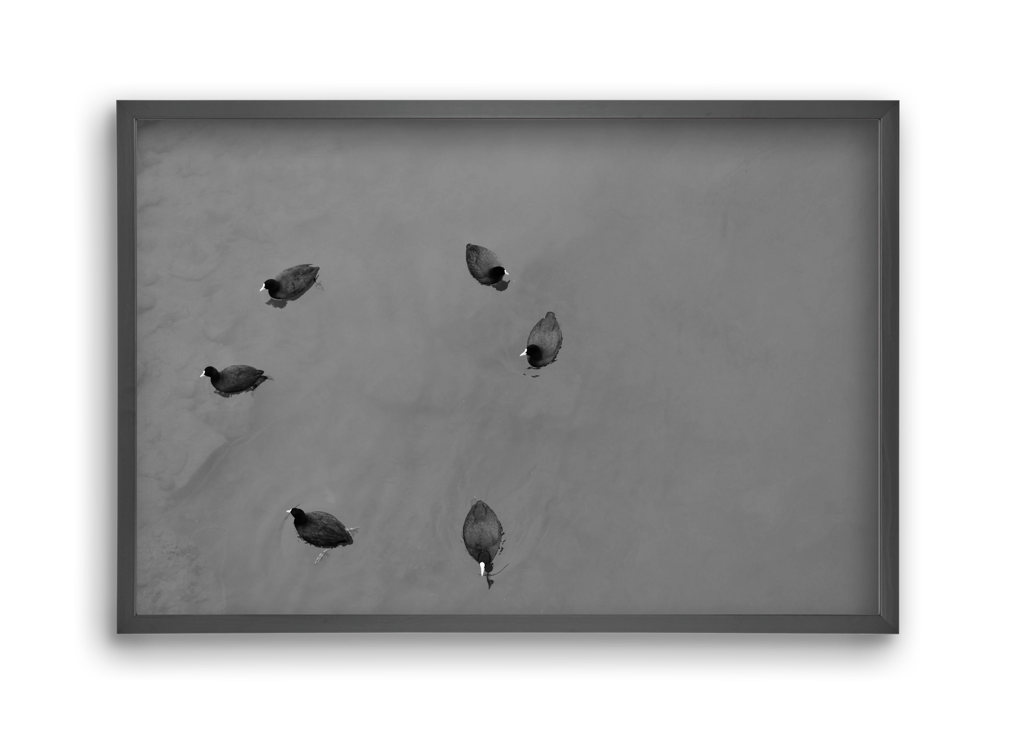 Round, 45x30 cm (45x30 cm), Fekete keret