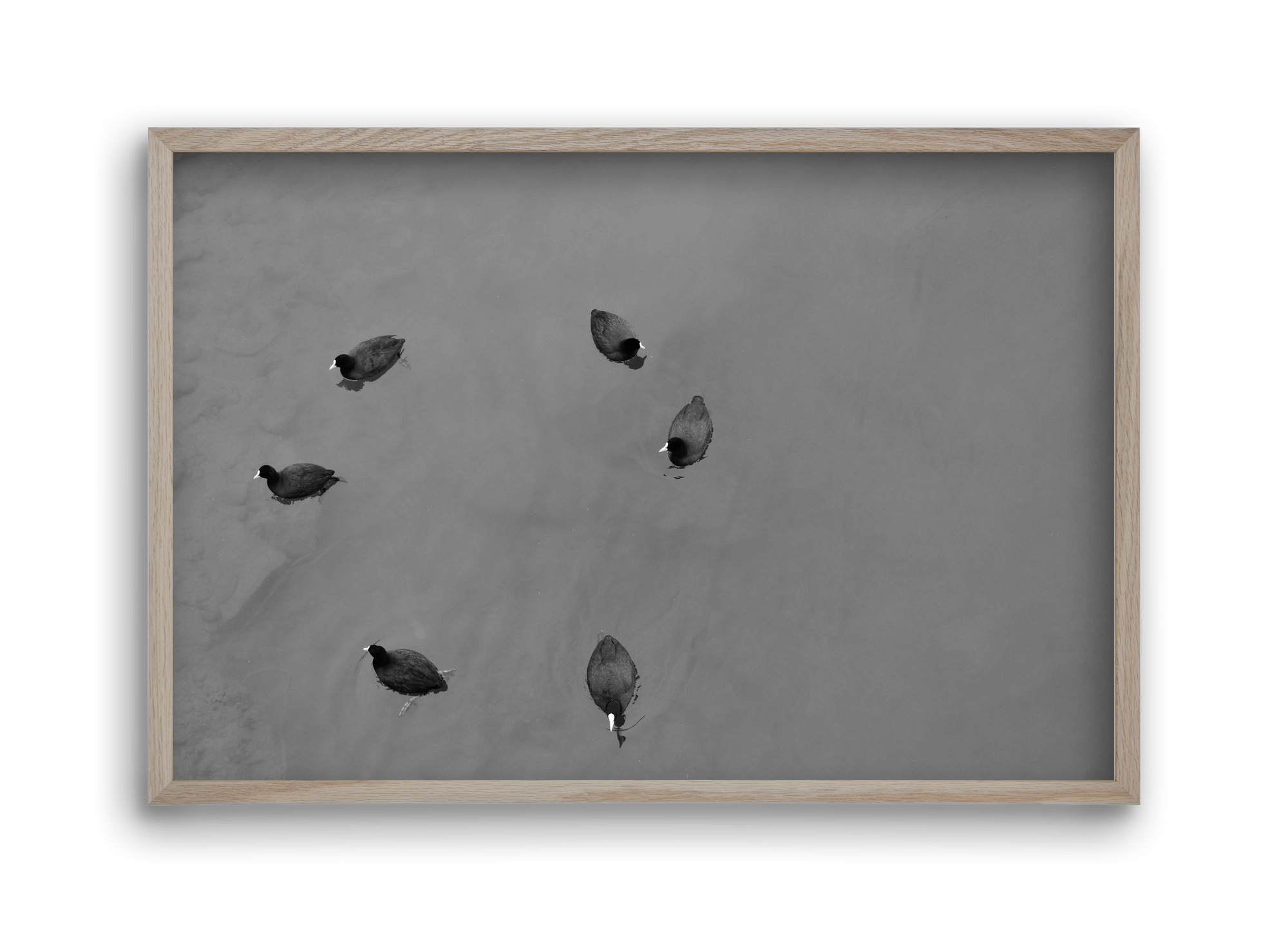 Round, 45x30 cm (45x30 cm), Tölgy keret