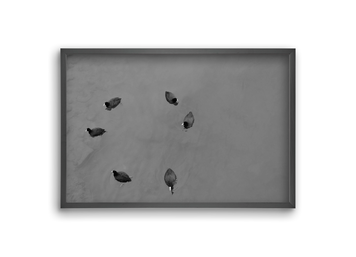 Round, 30x20 cm (30x20 cm), Fekete keret