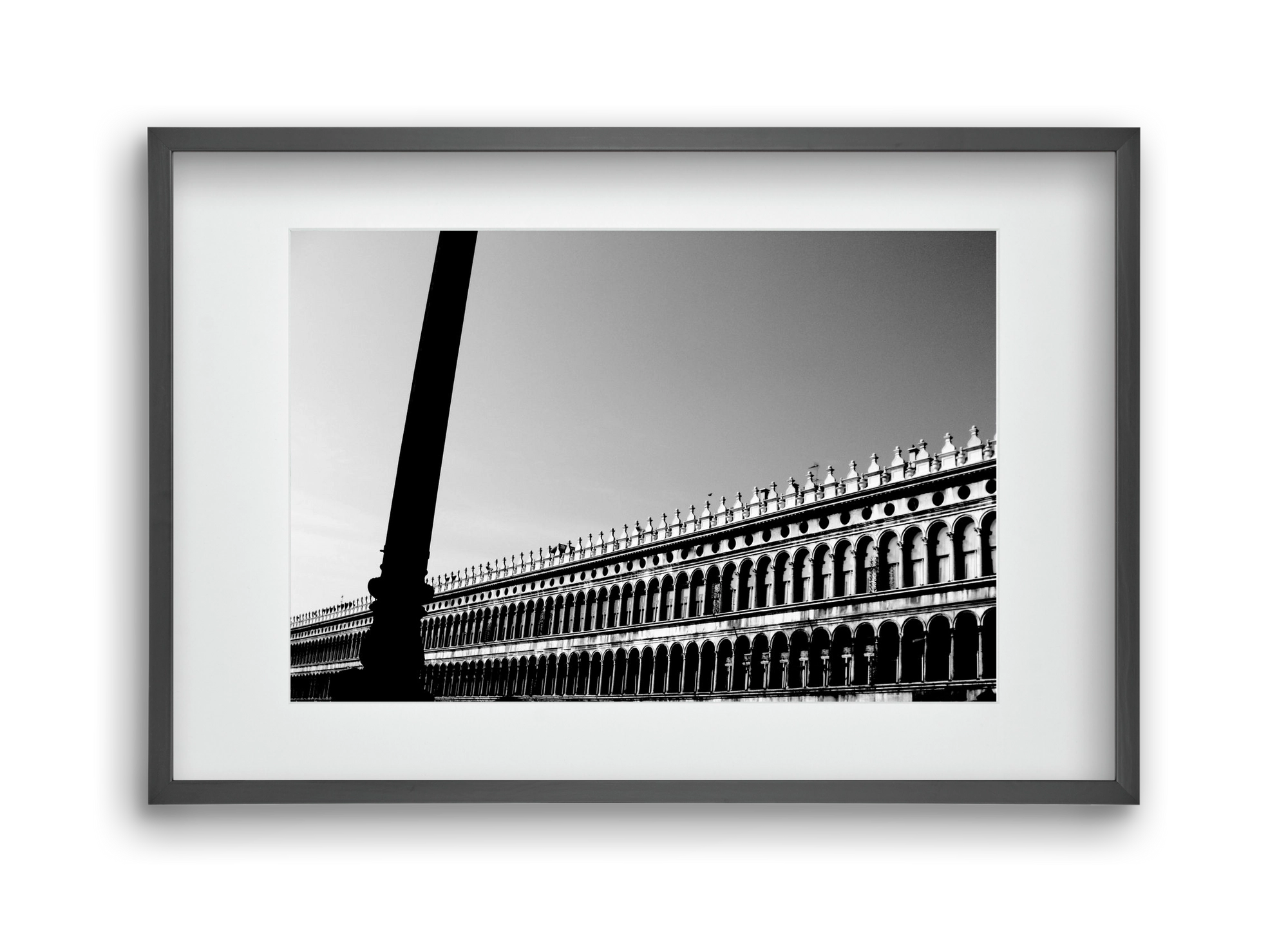 progress, 45x30 cm (30x20 cm), Fekete keret, paszpartuval