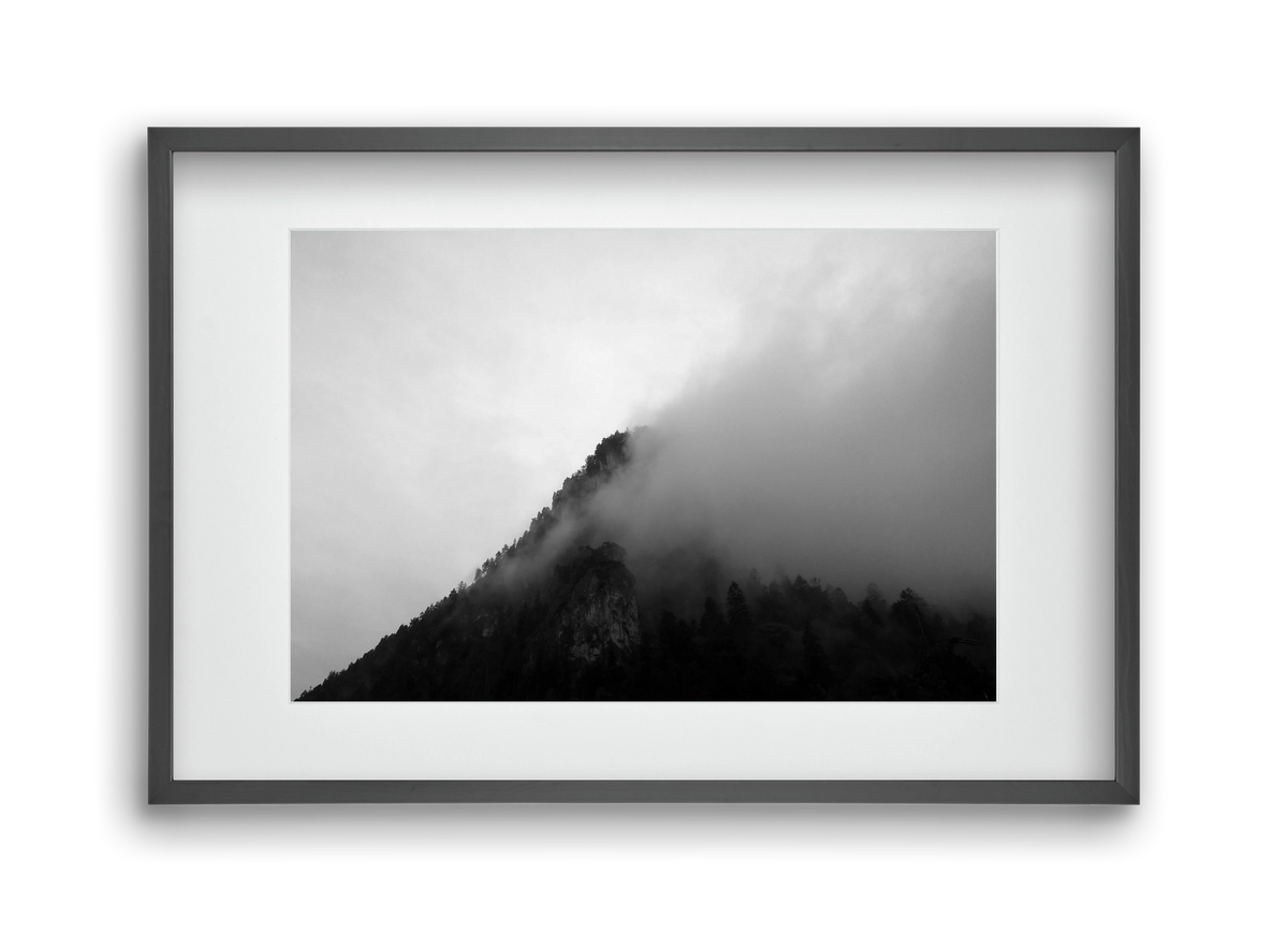 Alps, 45x30 cm (30x20 cm), Fekete keret, paszpartuval