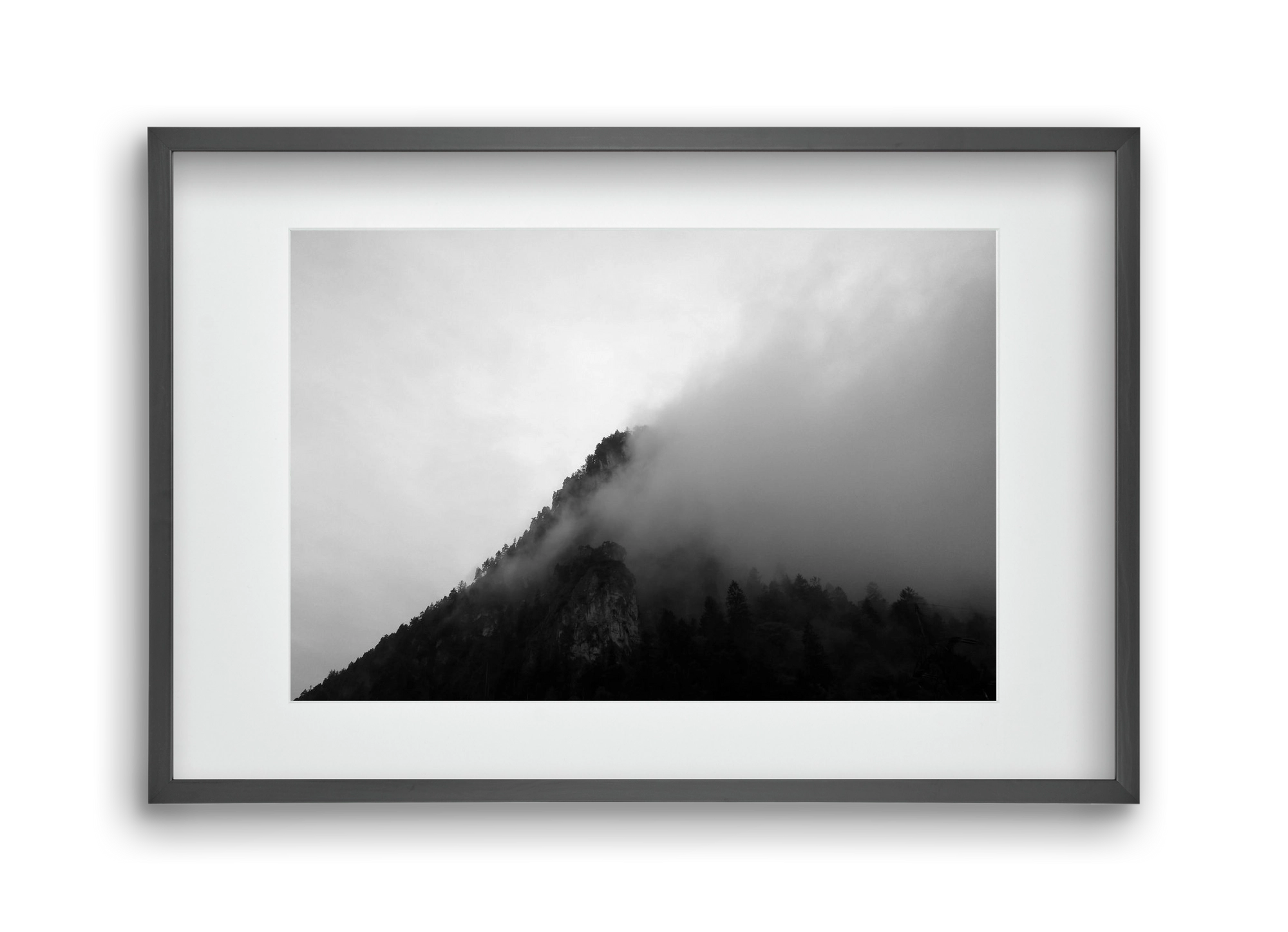 Alps, 45x30 cm (30x20 cm), Fekete keret, paszpartuval