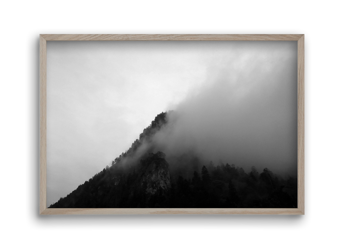 Alps, 45x30 cm (45x30 cm), Tölgy keret