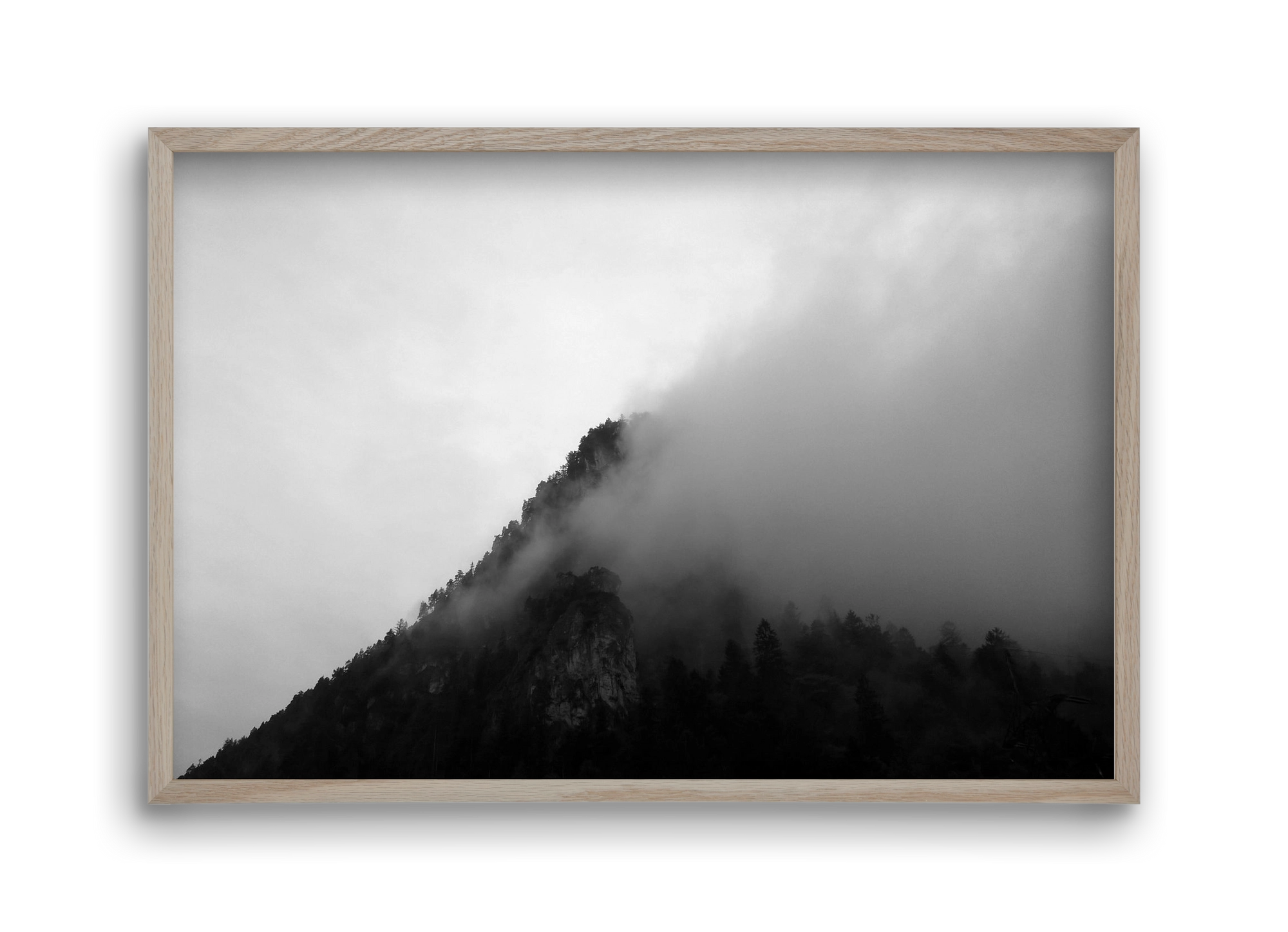 Alps, 45x30 cm (45x30 cm), Tölgy keret