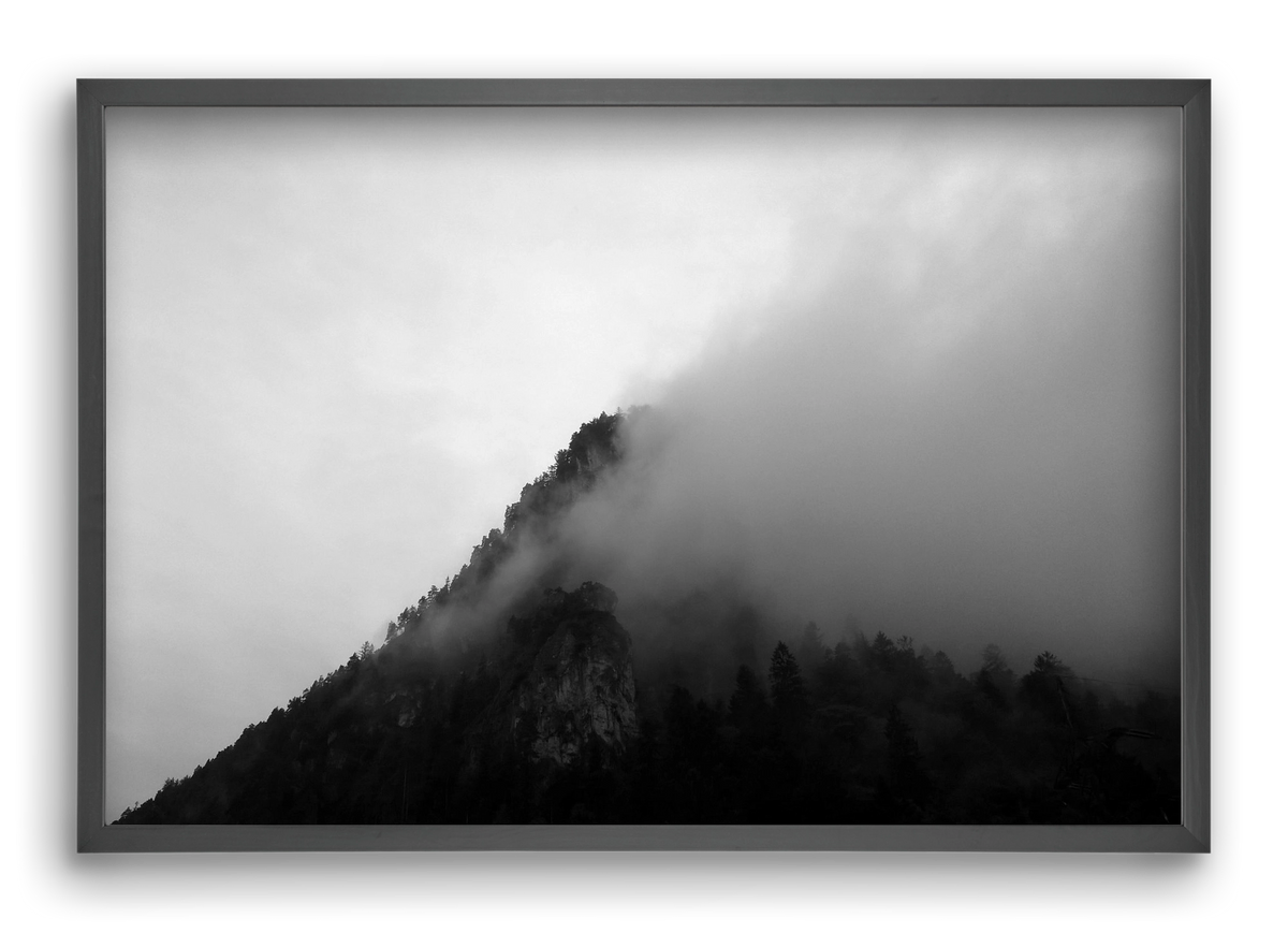 Alps, 60x40 cm (60x40 cm), Fekete keret