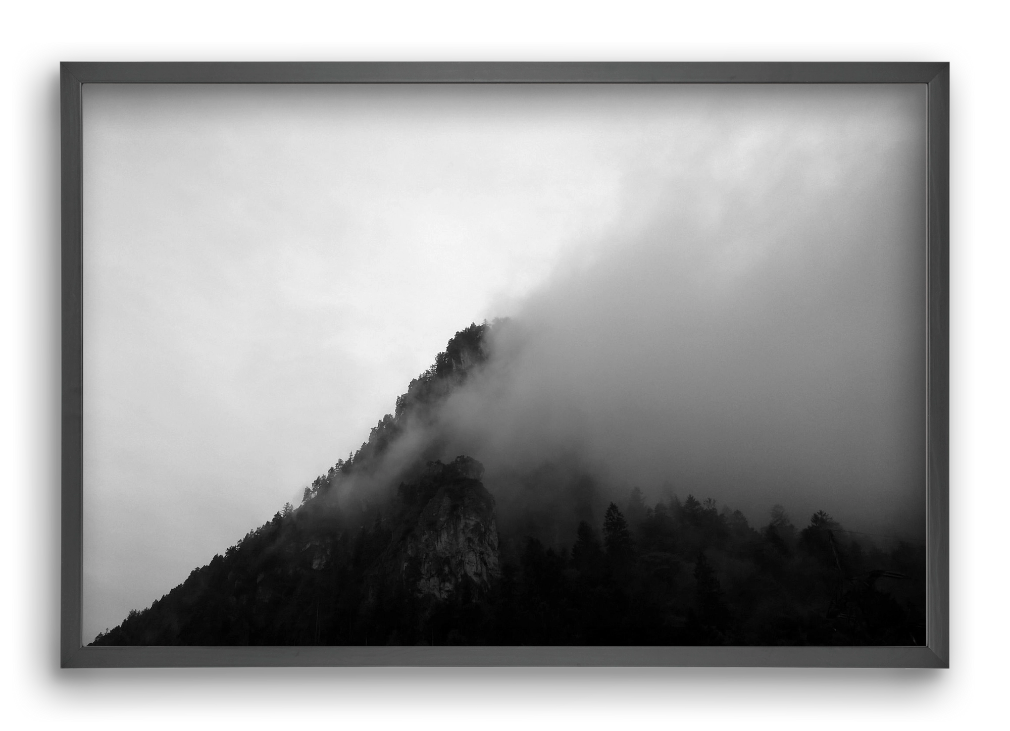 Alps, 60x40 cm (60x40 cm), Fekete keret