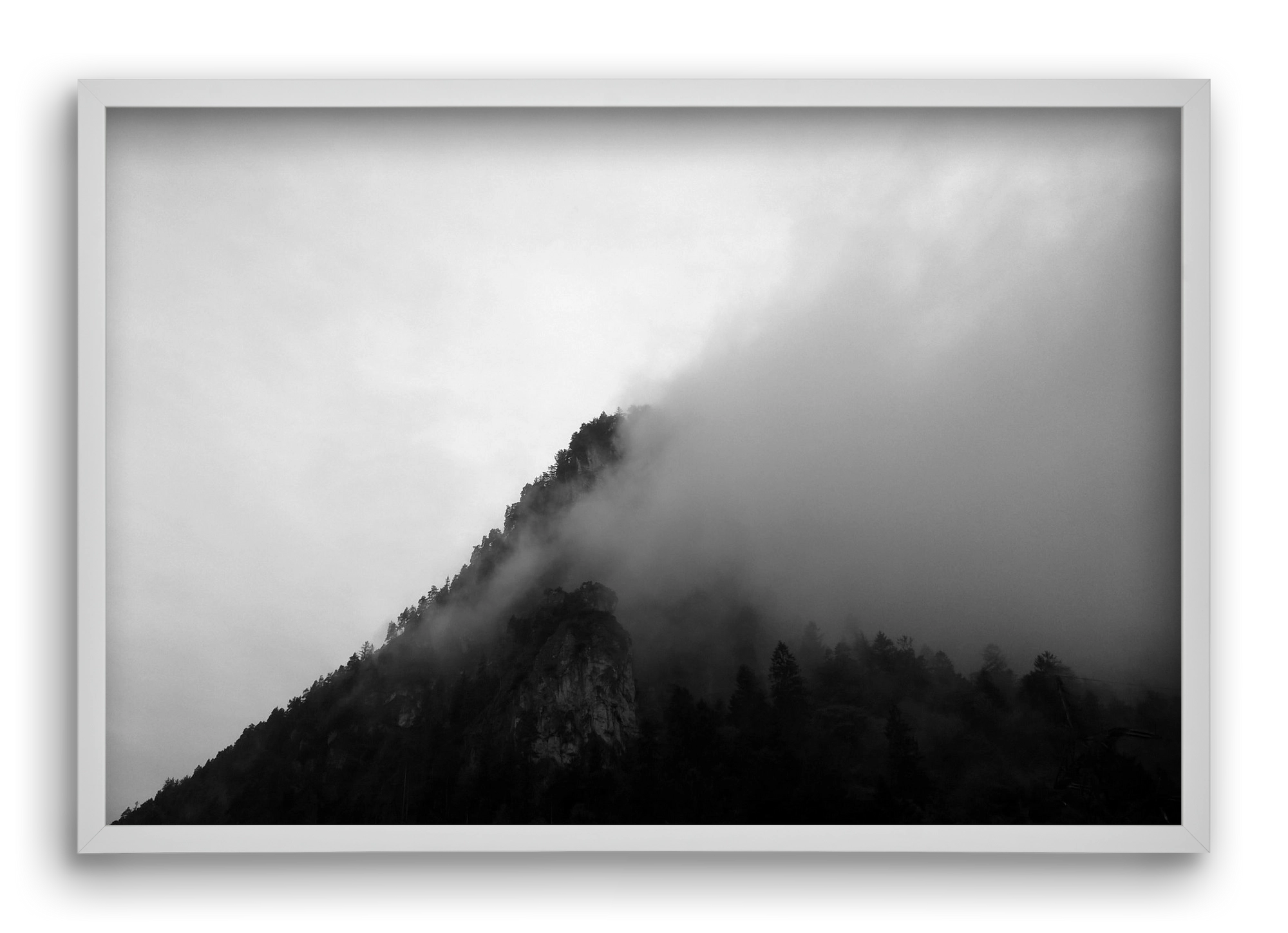 Alps, 60x40 cm (60x40 cm), Fehér keret