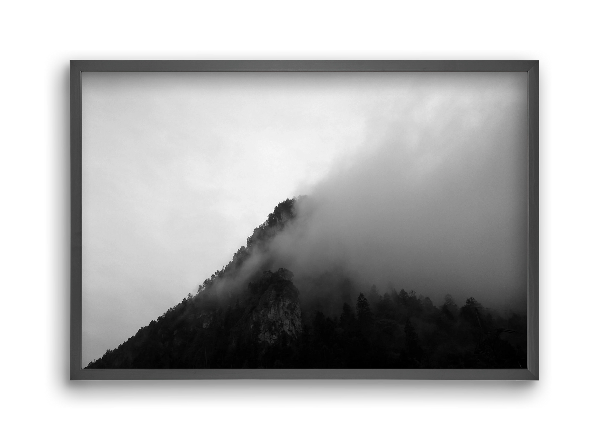 Alps, 45x30 cm (45x30 cm), Fekete keret