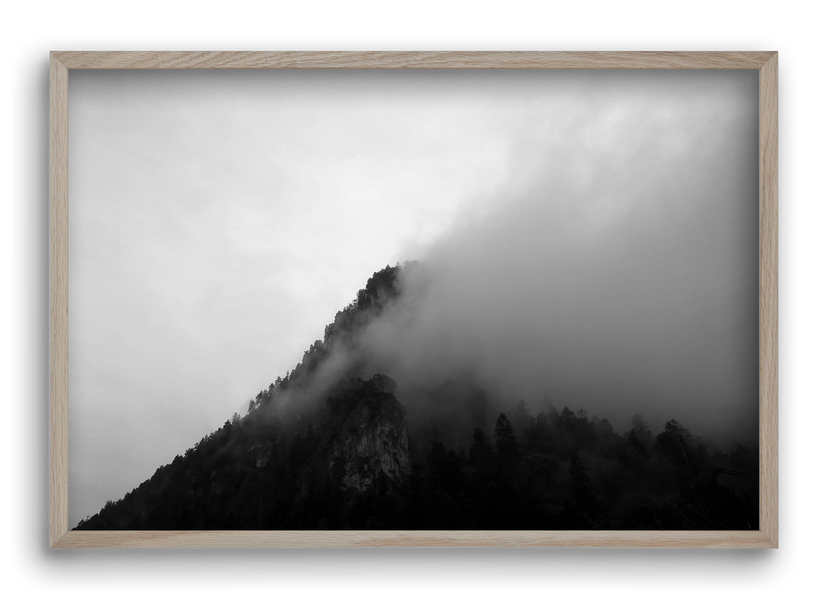 Alps, 60x40 cm (60x40 cm), Tölgy keret