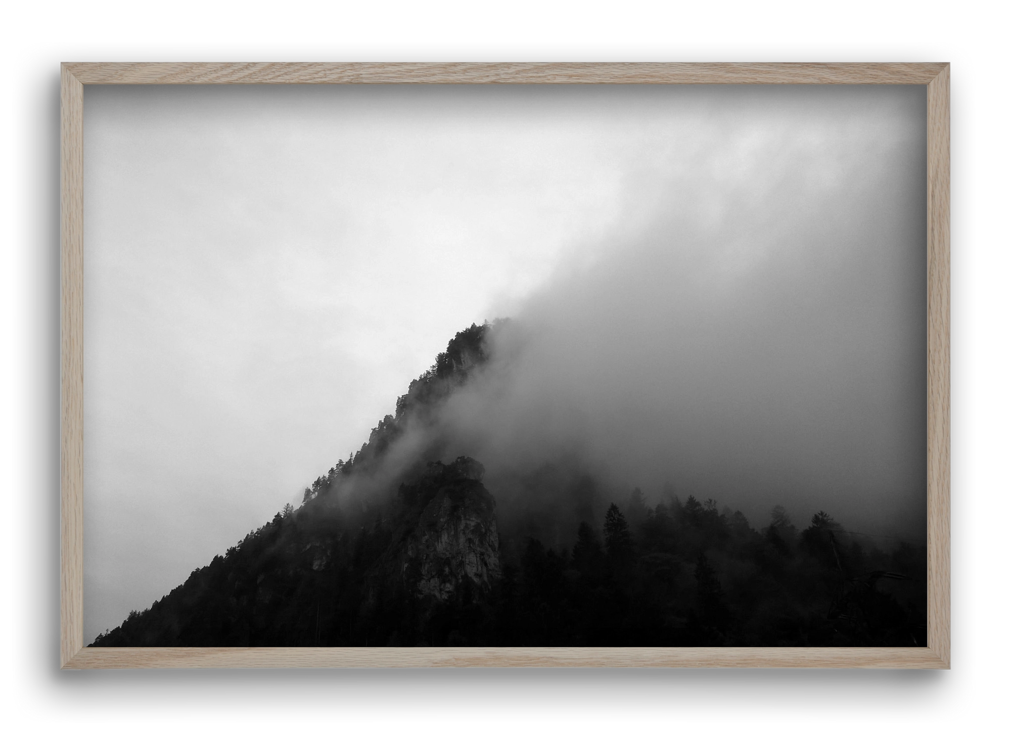 Alps, 60x40 cm (60x40 cm), Tölgy keret